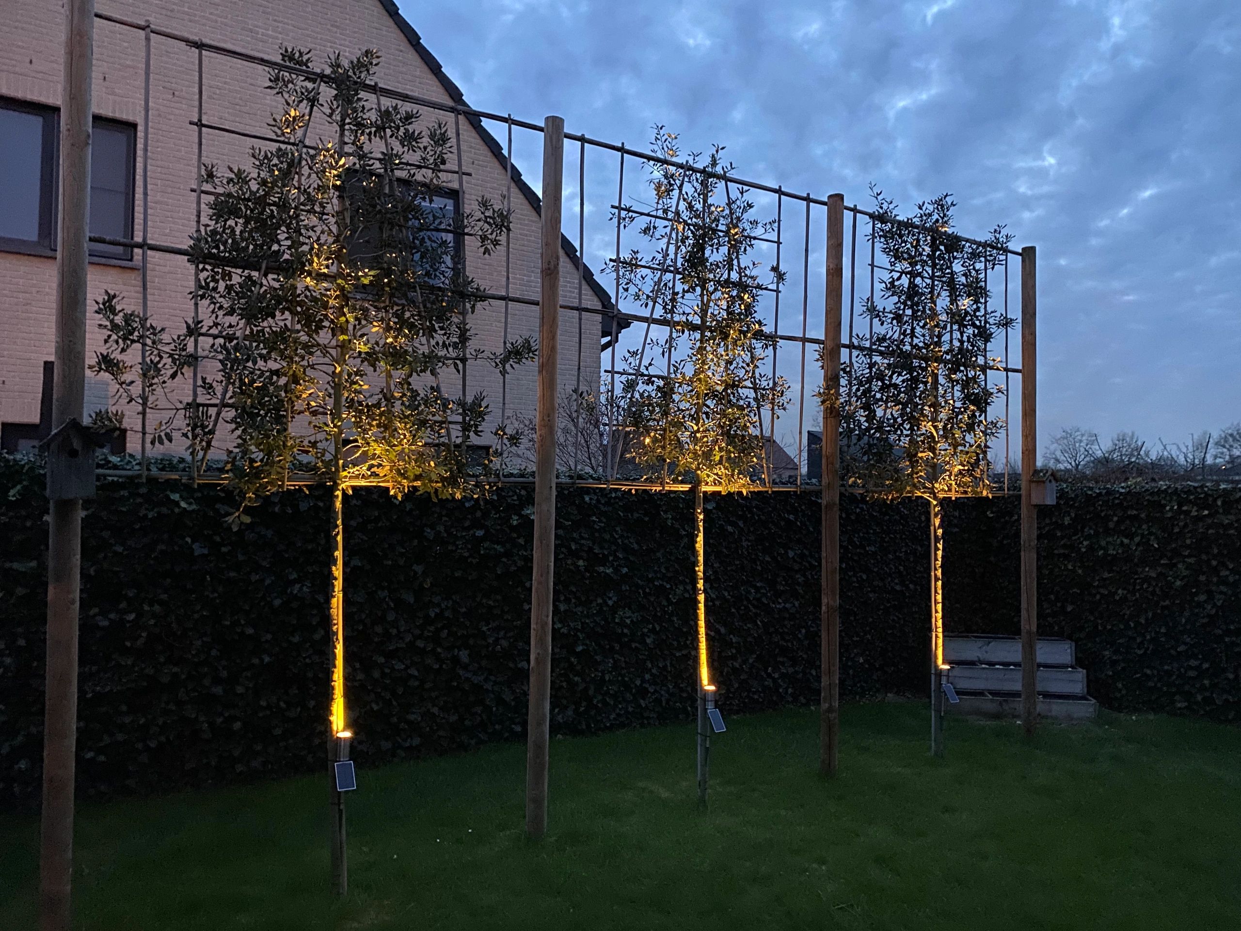 Solar spot Accent met grondspies warm wit