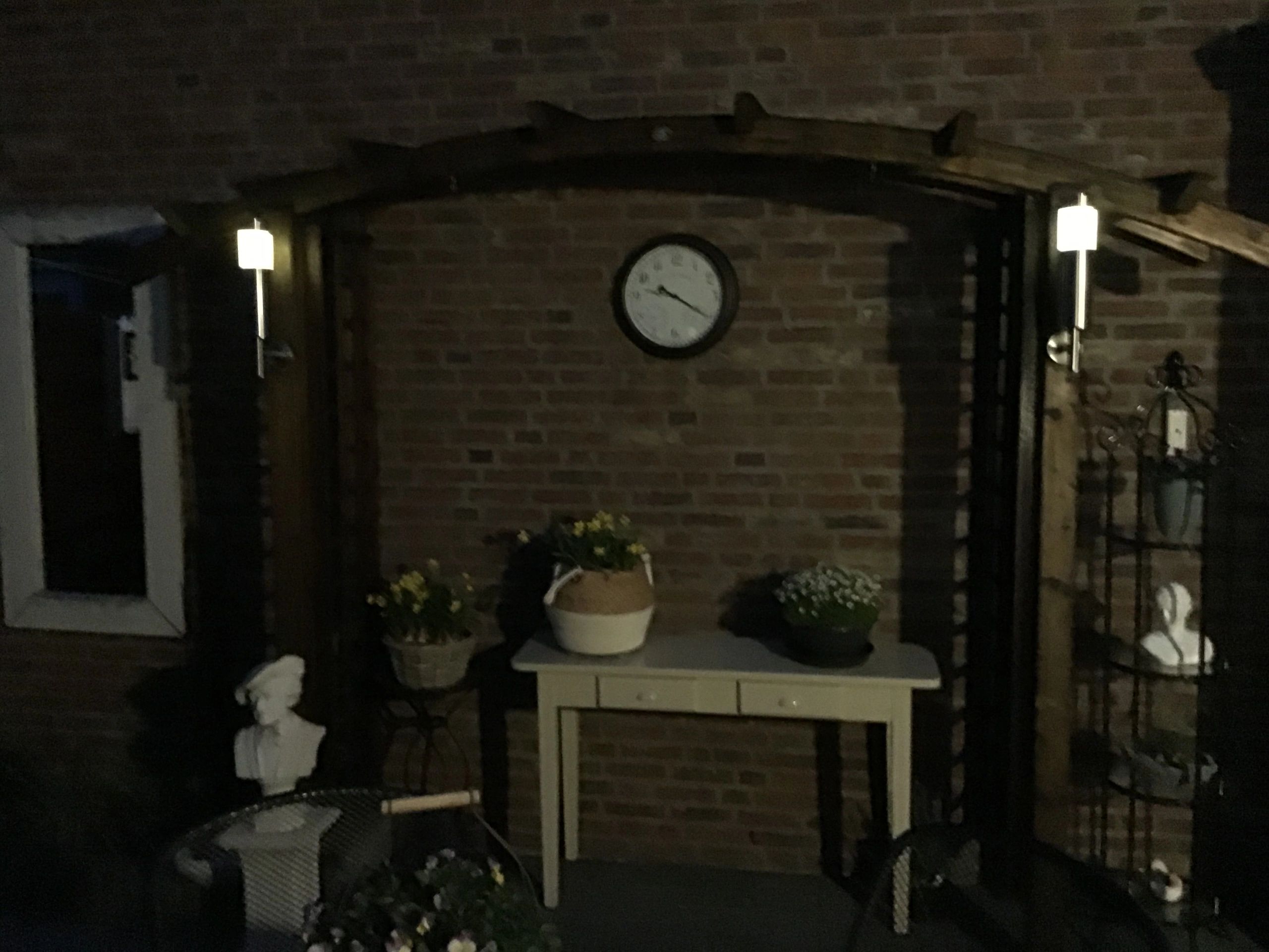 Solar wandlamp Lucifer RVS op zonne energie - Voordeelset 4 stuks