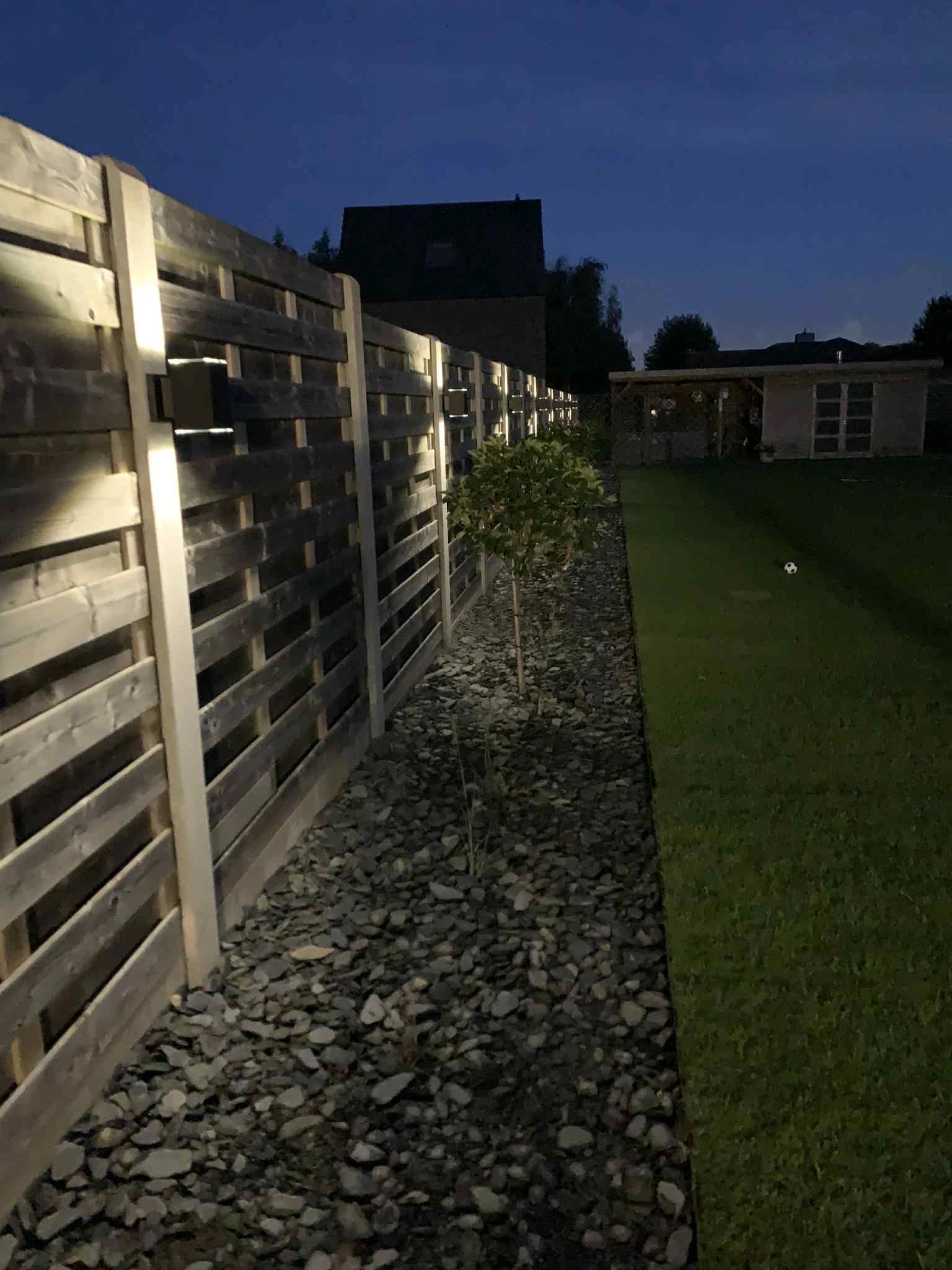 Solar LED wandlamp up downlight Sverre recht - Voordeelset van 2 stuks