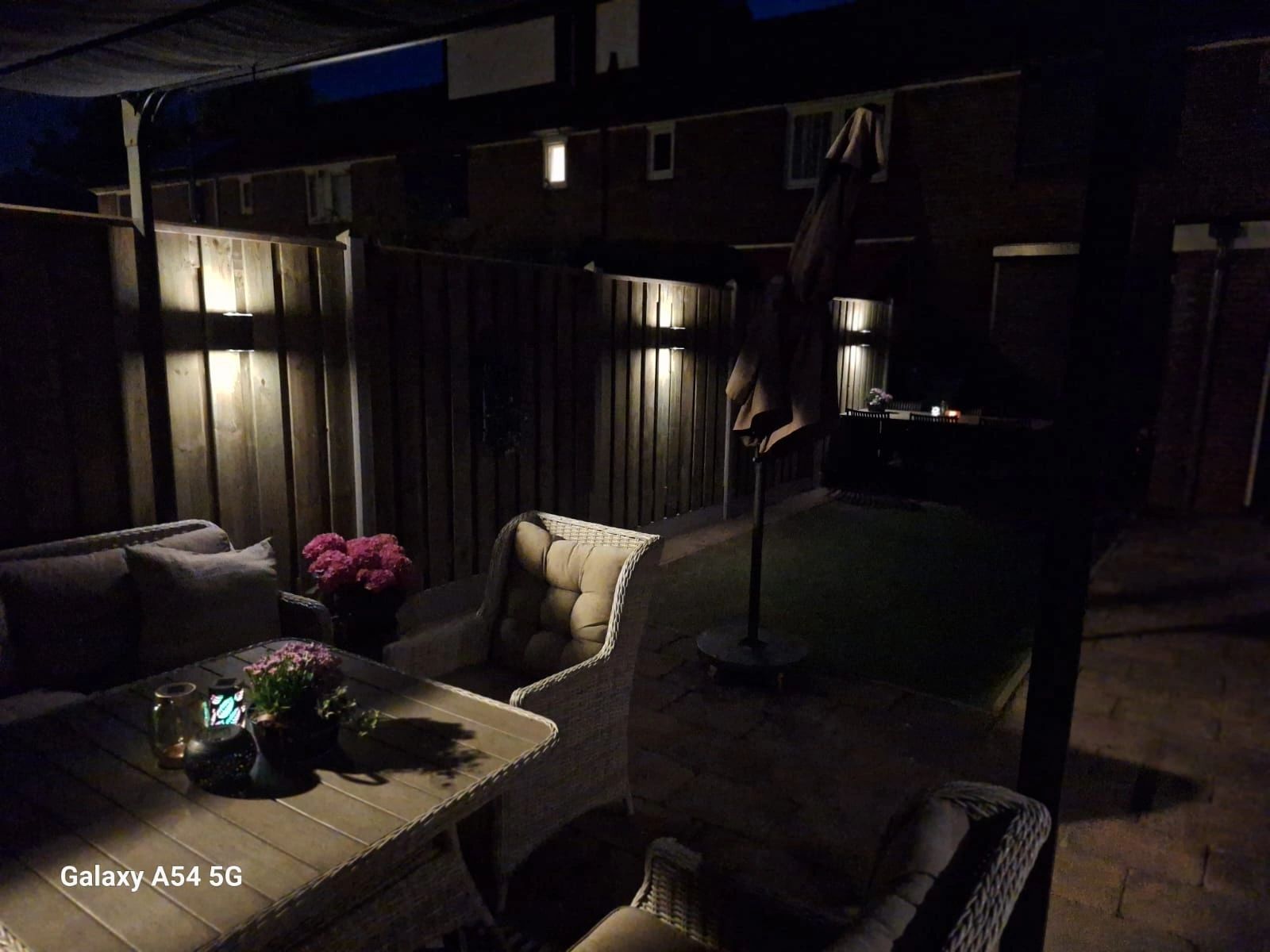 Solar LED wandlamp up downlight Sverre rond - Voordeelset van 2 stuks