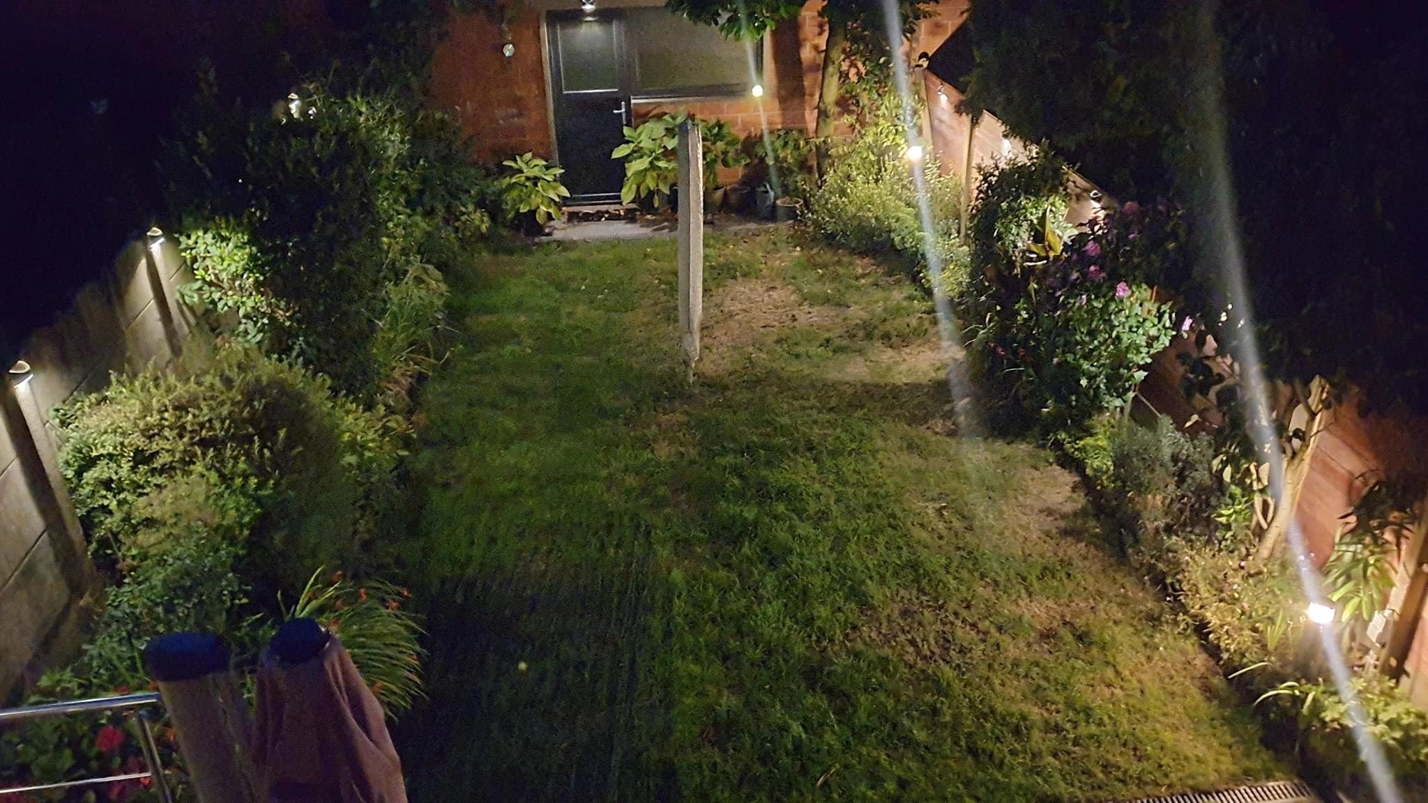 Solar wandlamp Quinn RVS zwart op zonne energie 2 stuks