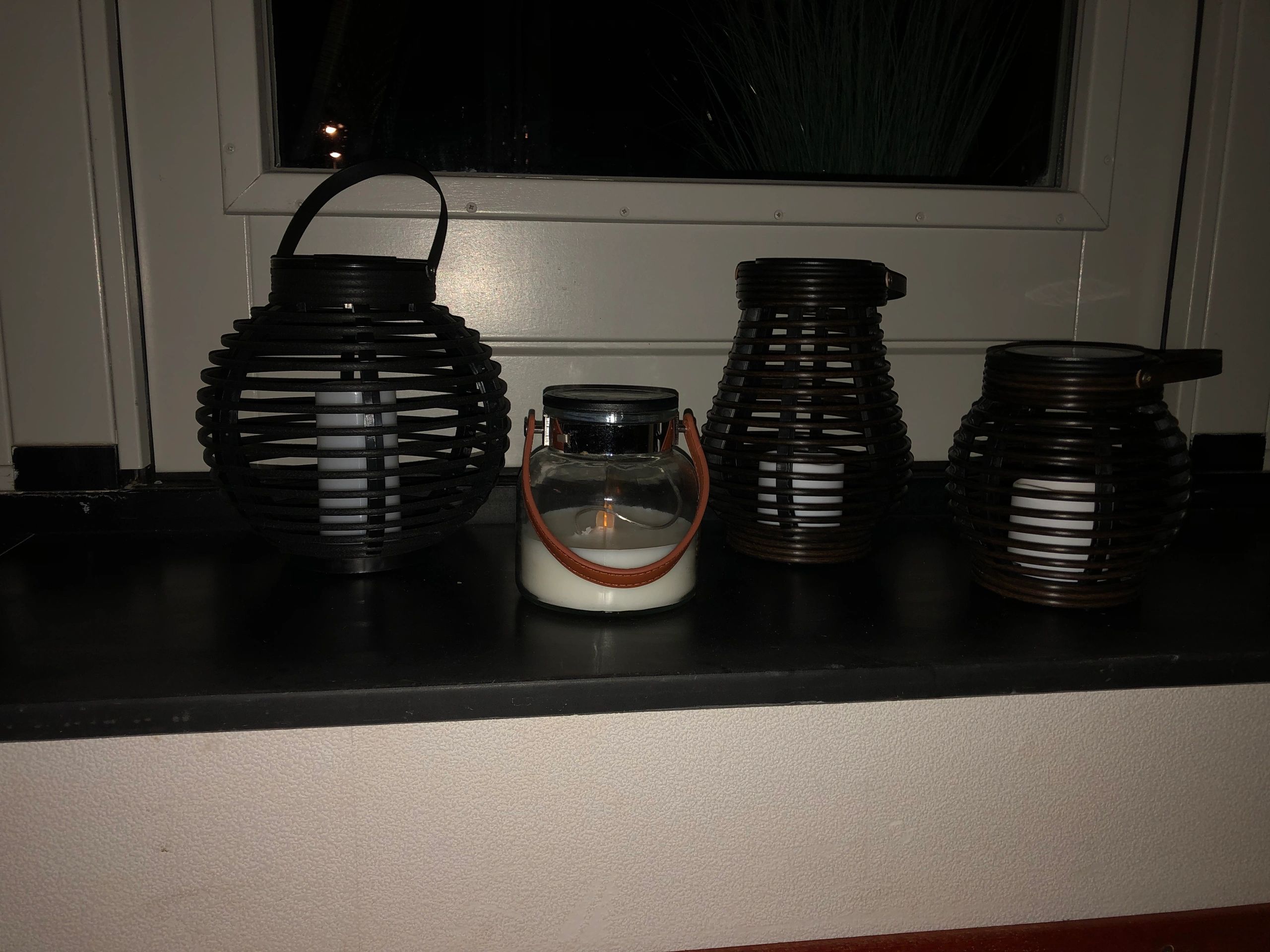 Solar Lantaarn Basket Medium Rotanlook lamp op zonne energie 2017