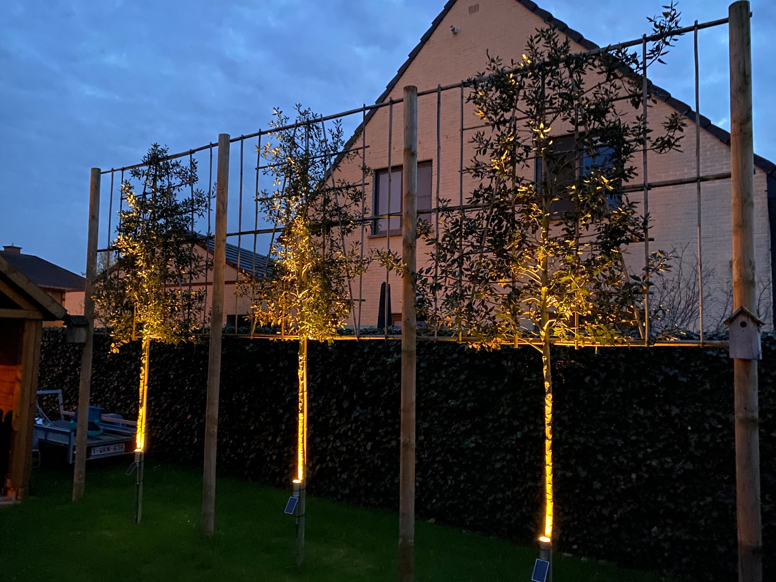 Solar spot Accent met grondspies warm wit