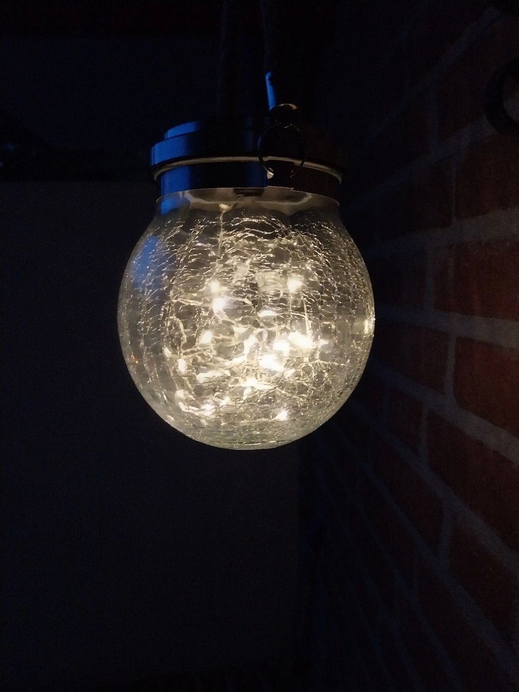 Solar hanglamp Betsy op zonne-energie - Voordeelset 3 stuks - Glazen bol met 30 leds