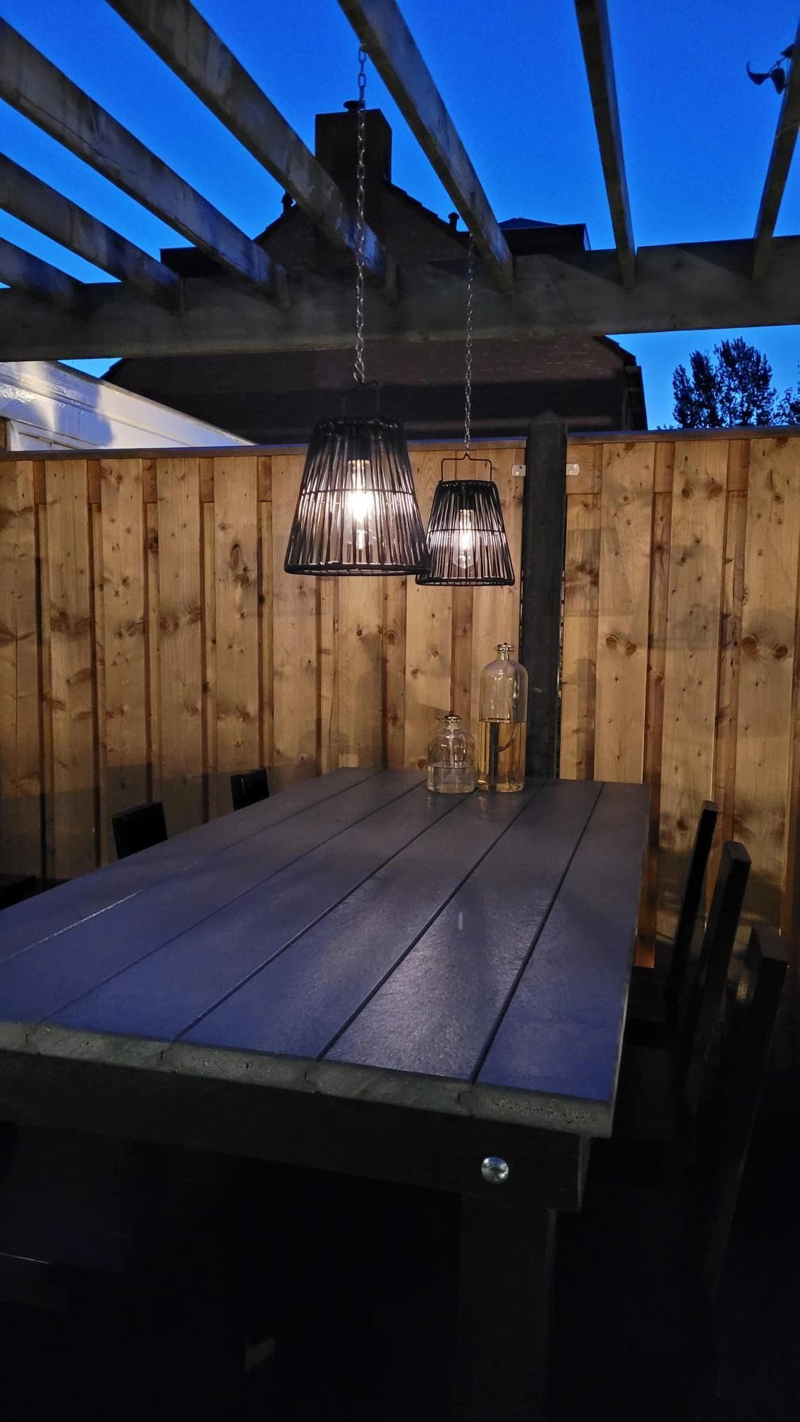 Solar hanglamp Firenze op zonne-energie - Met filament led lamp