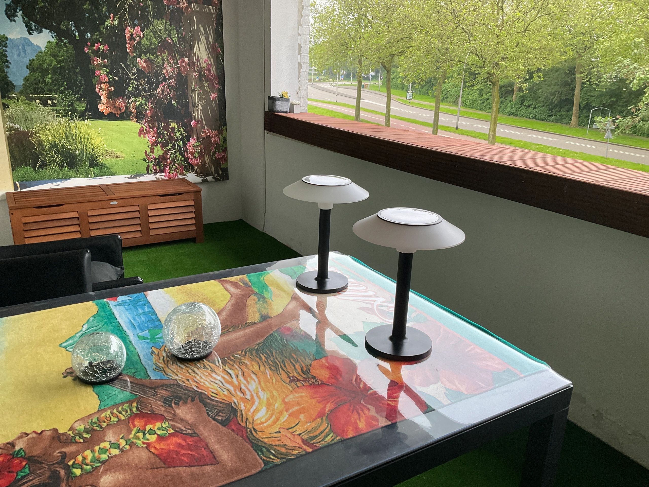 Solar tafellamp Juno op zonne energie