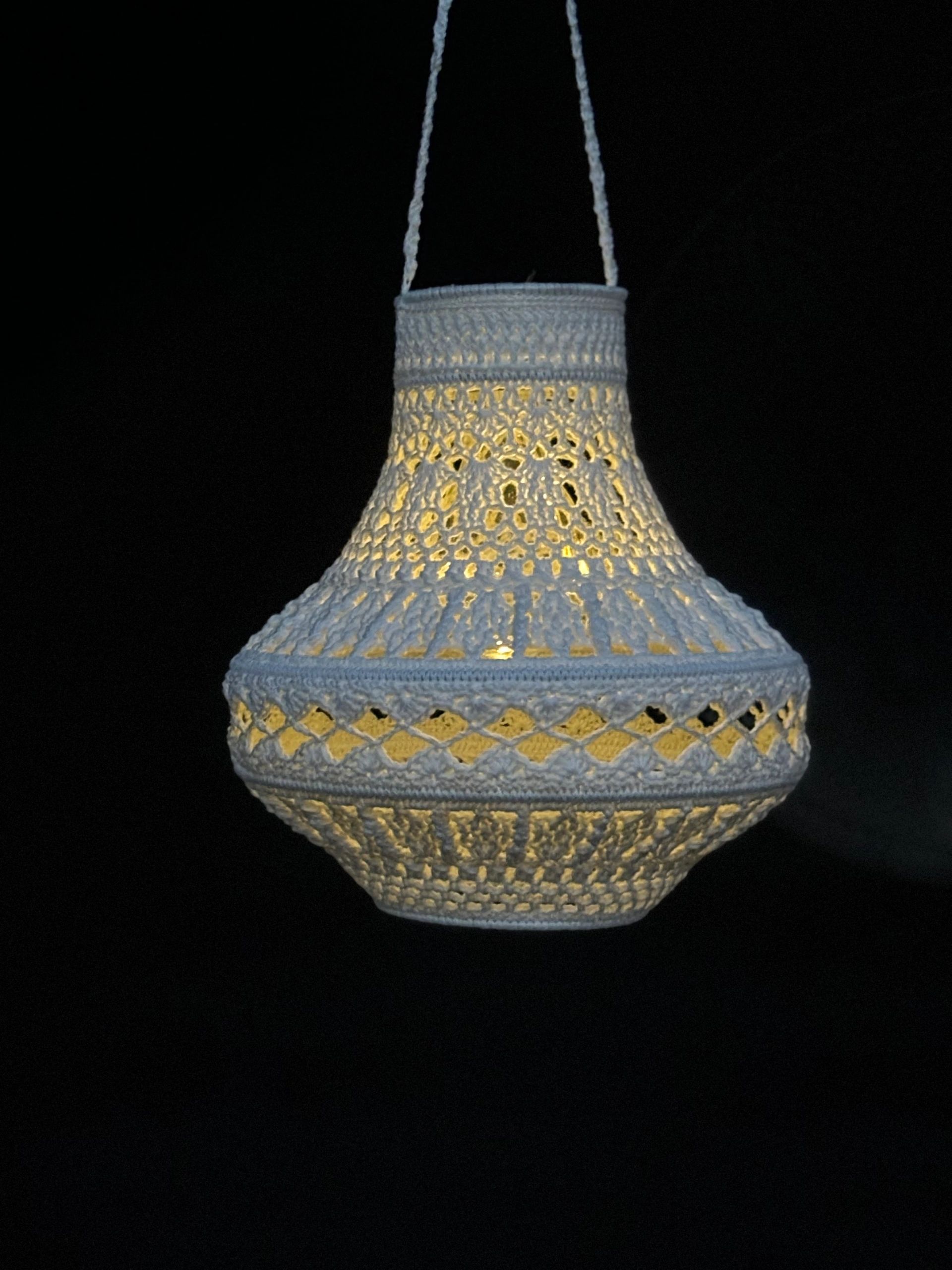 Solar LED hanglamp Fiesta Yellow op zonne energie - Set van 3