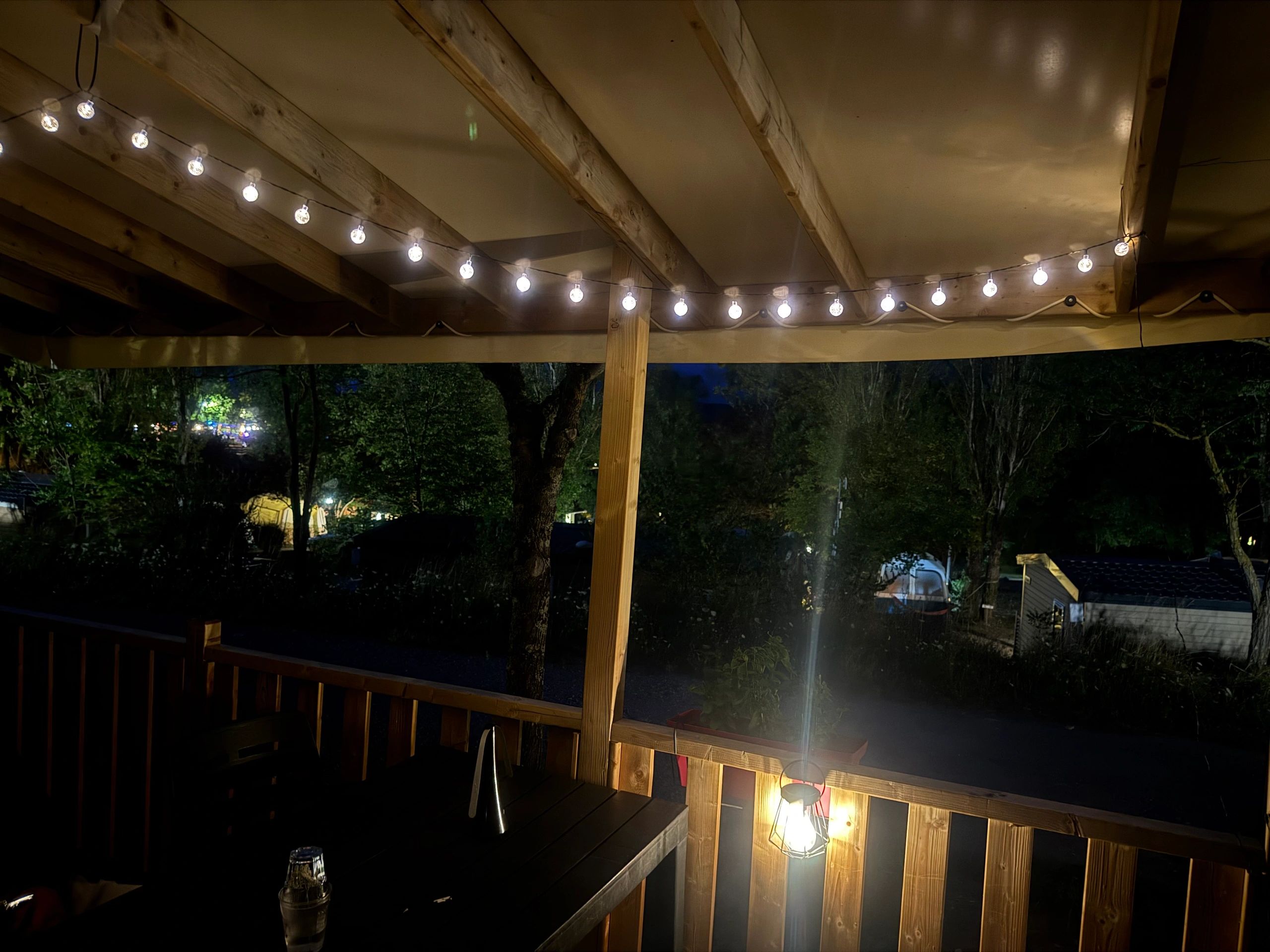 Solar lichtslinger Bubble met 50 warm witte led lampen