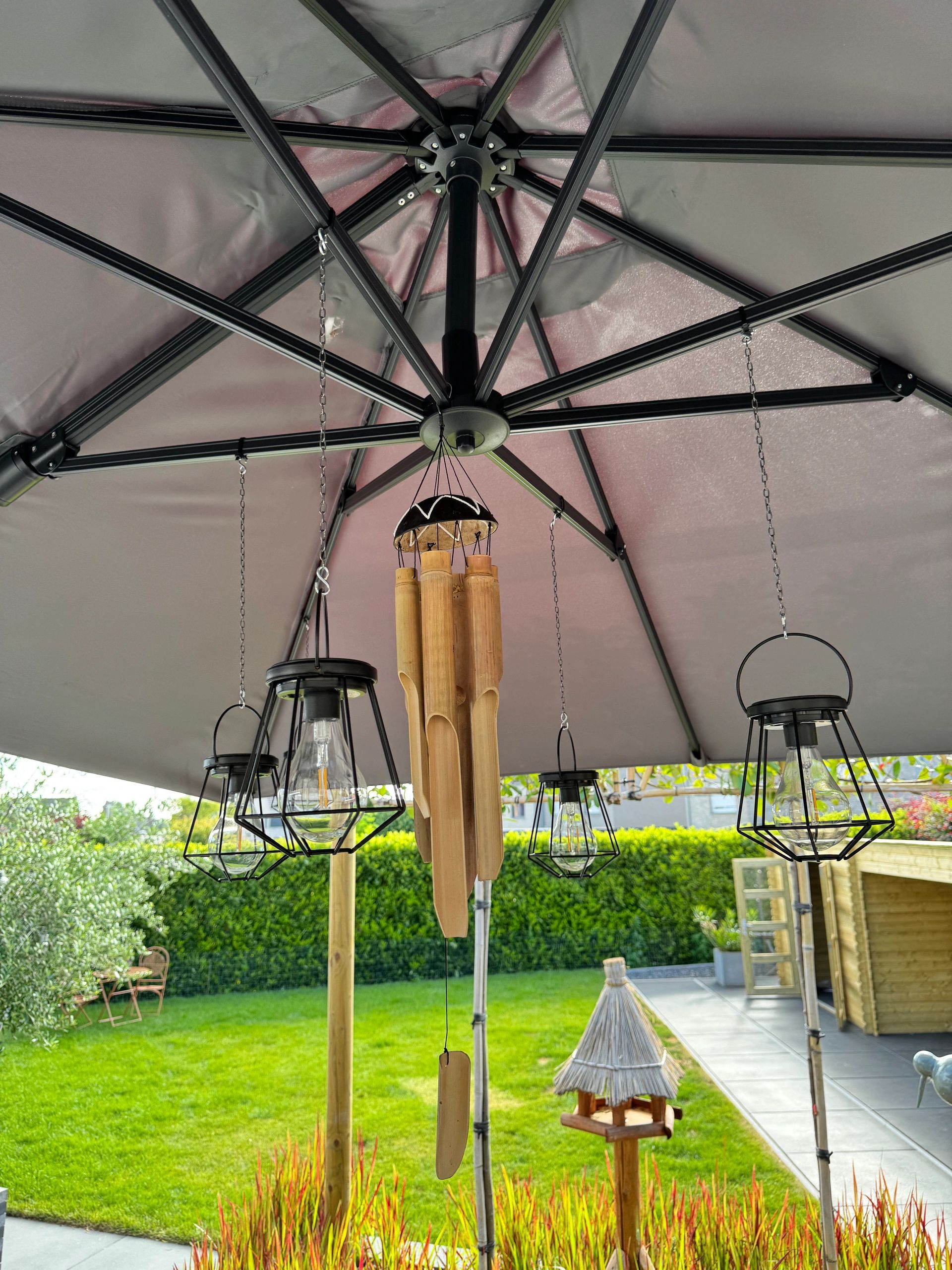 3 stuks Solar LED lamp Vogue zwarte buitenlamp op zonne energie