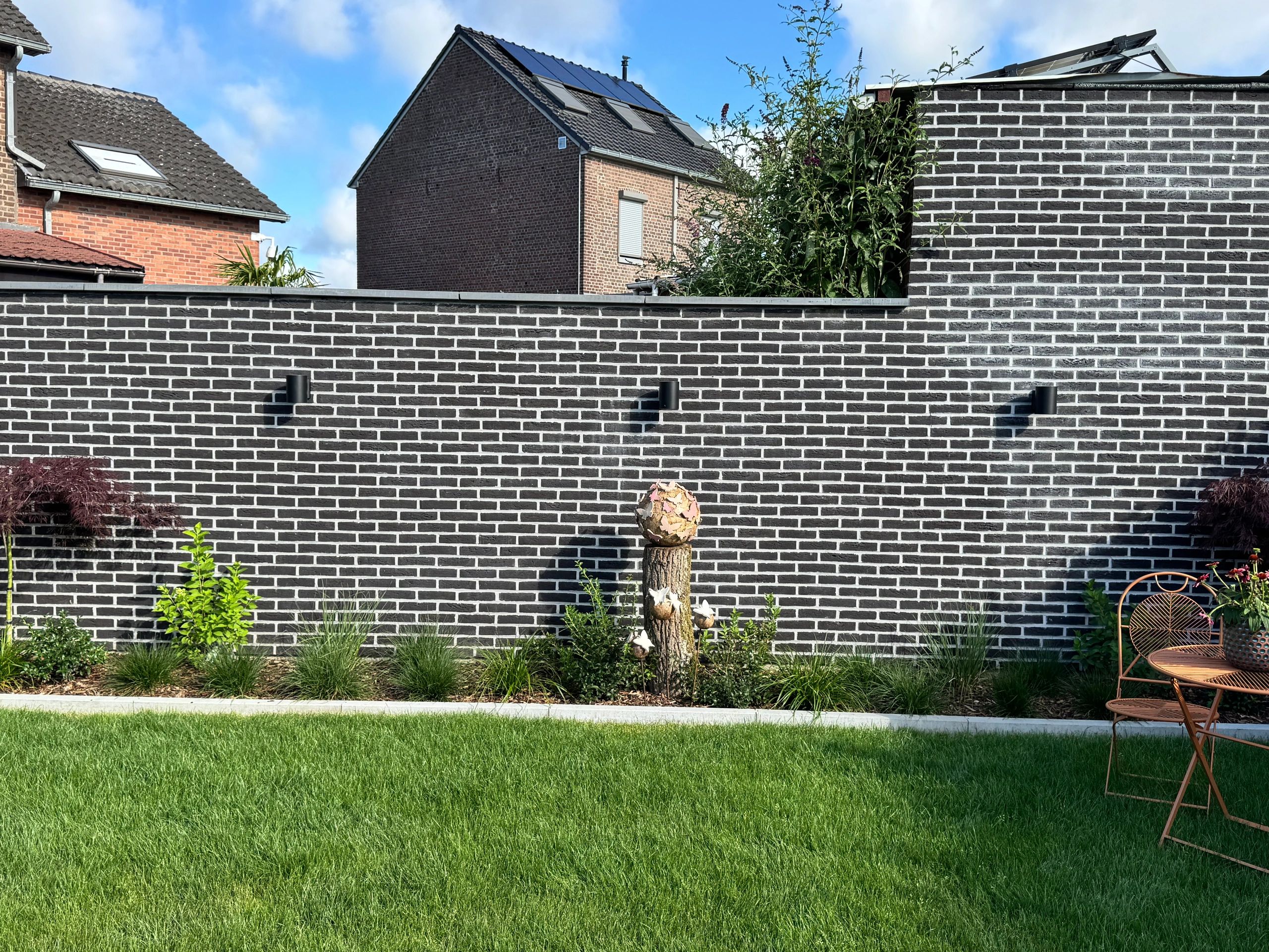 Solar LED wandlamp up downlight Sverre rond - Voordeelset van 2 stuks
