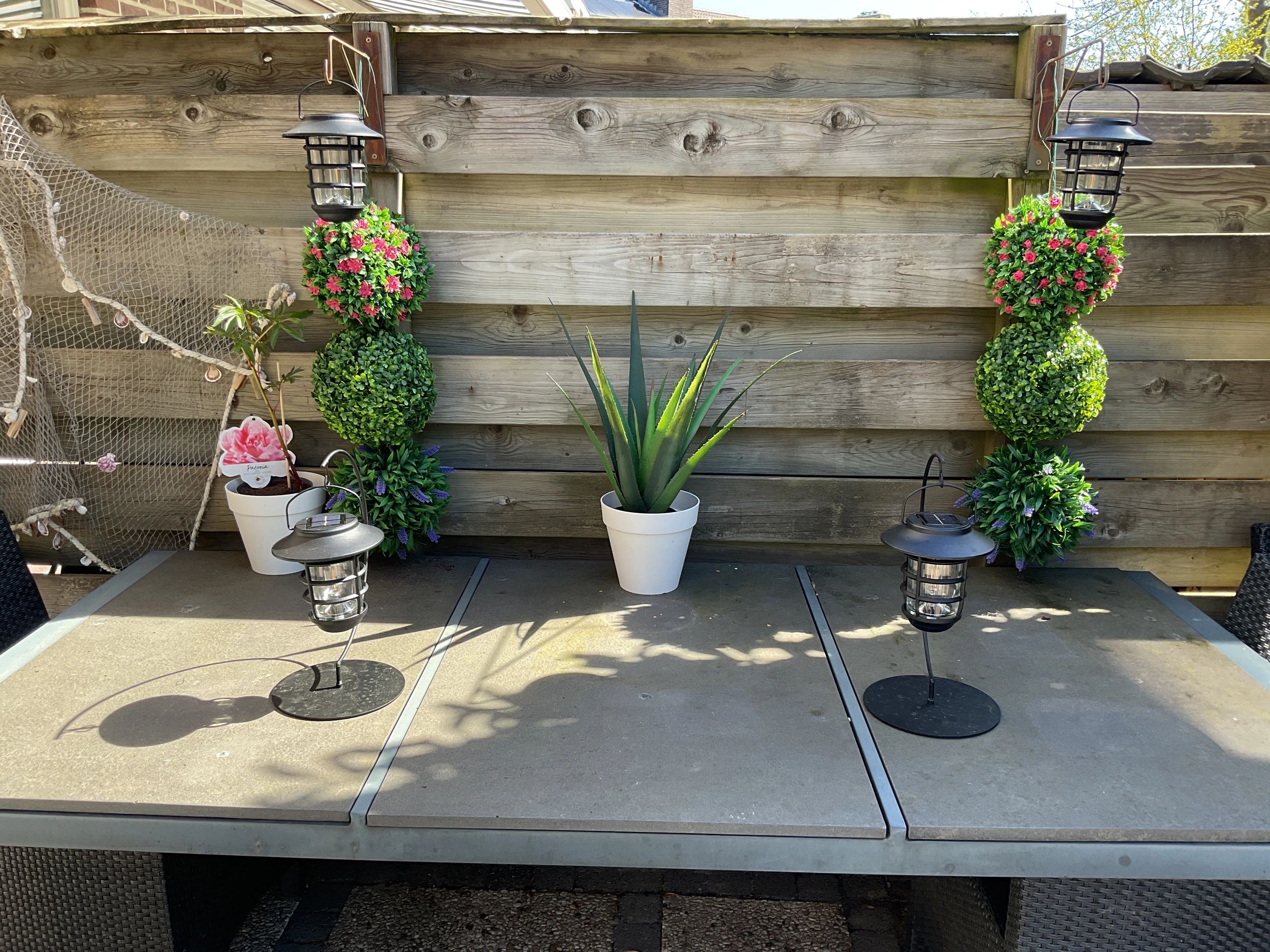 3 stuks Zwarte solarlamp Sting - hanglamp, priklamp en tafellamp-in 1