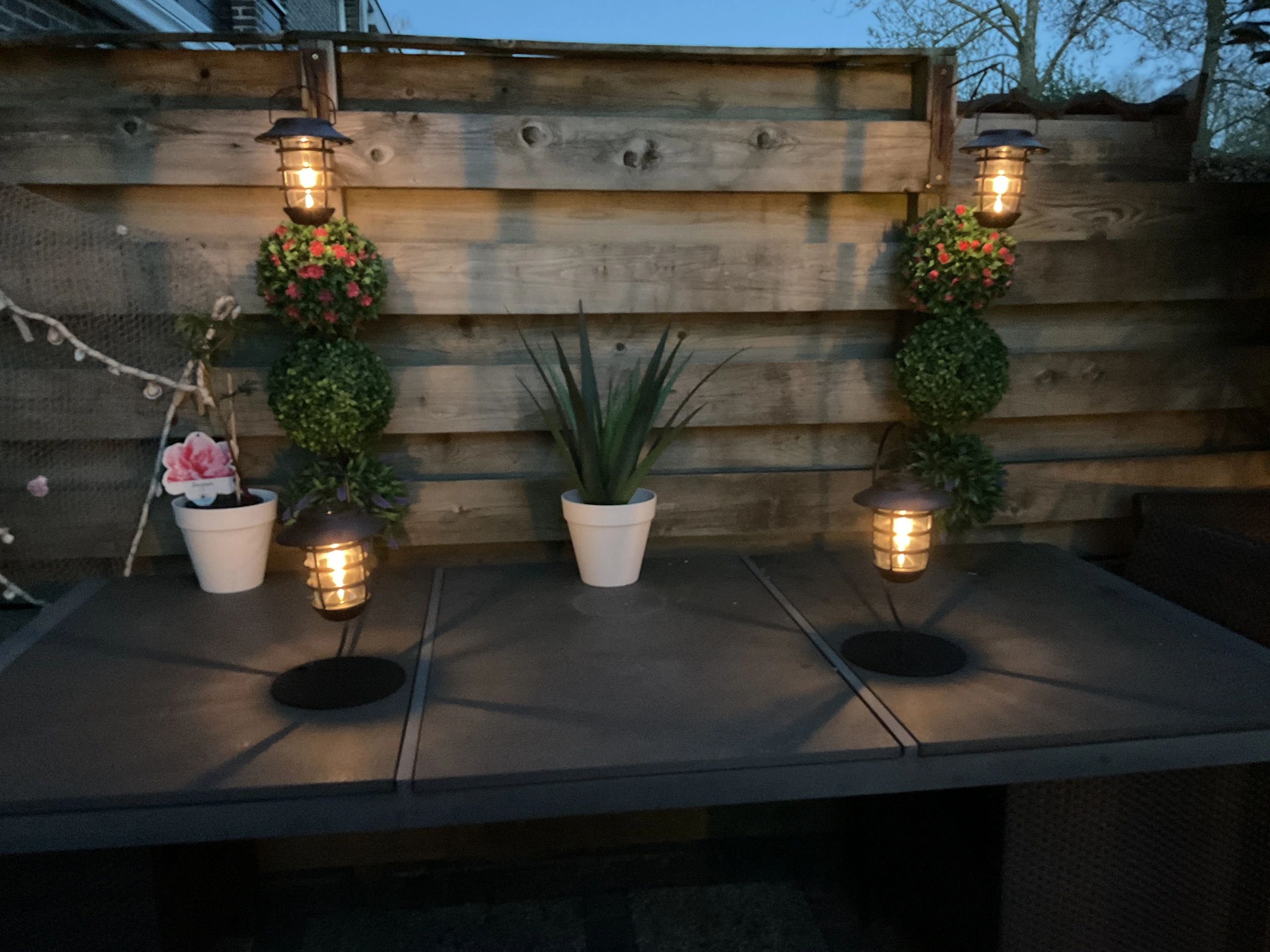 3 stuks Zwarte solarlamp Sting - hanglamp, priklamp en tafellamp-in 1