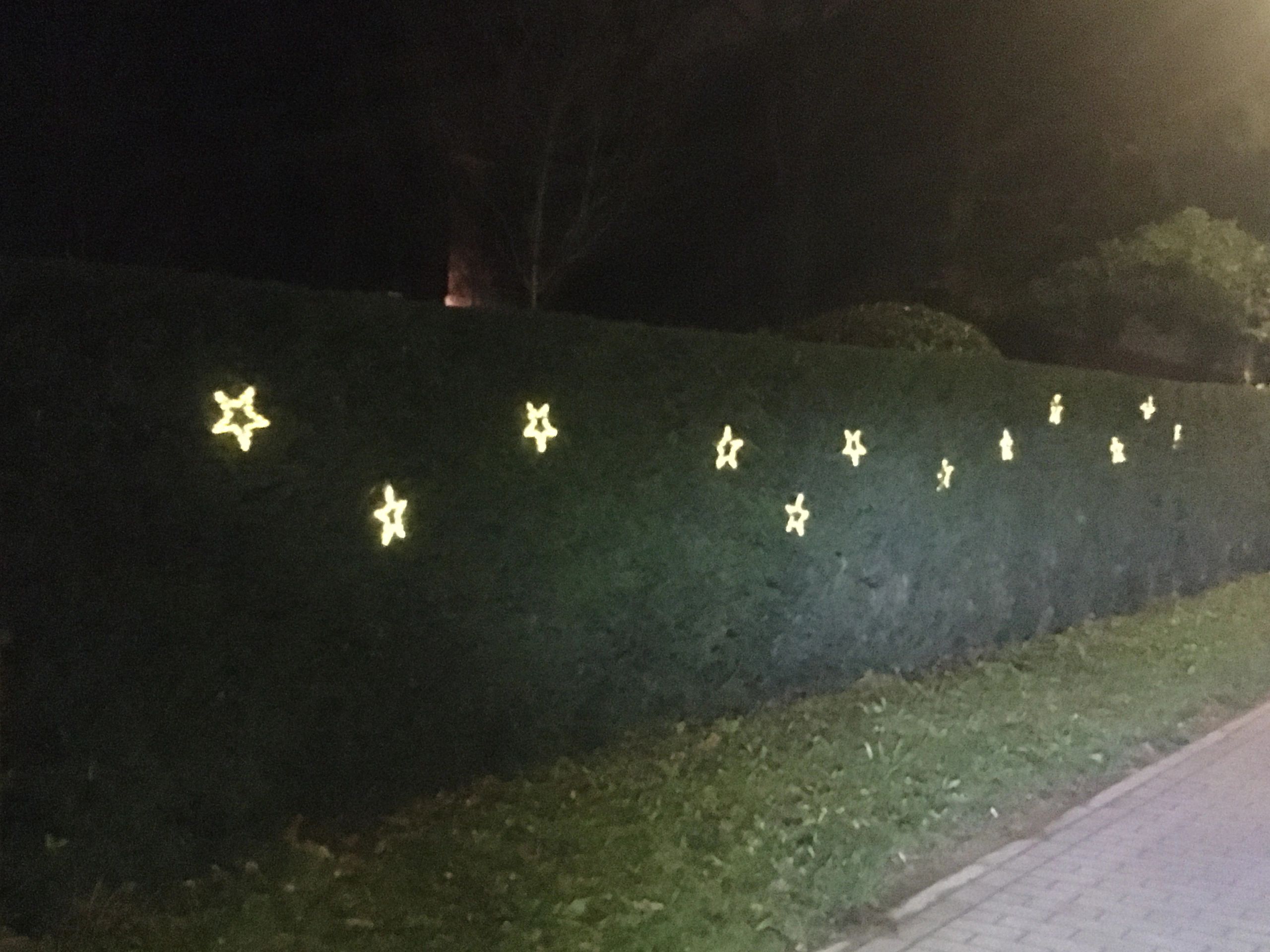 Solar kerstster op zonne-energie - Lichtsnoer met 3 sterren en warm wit licht