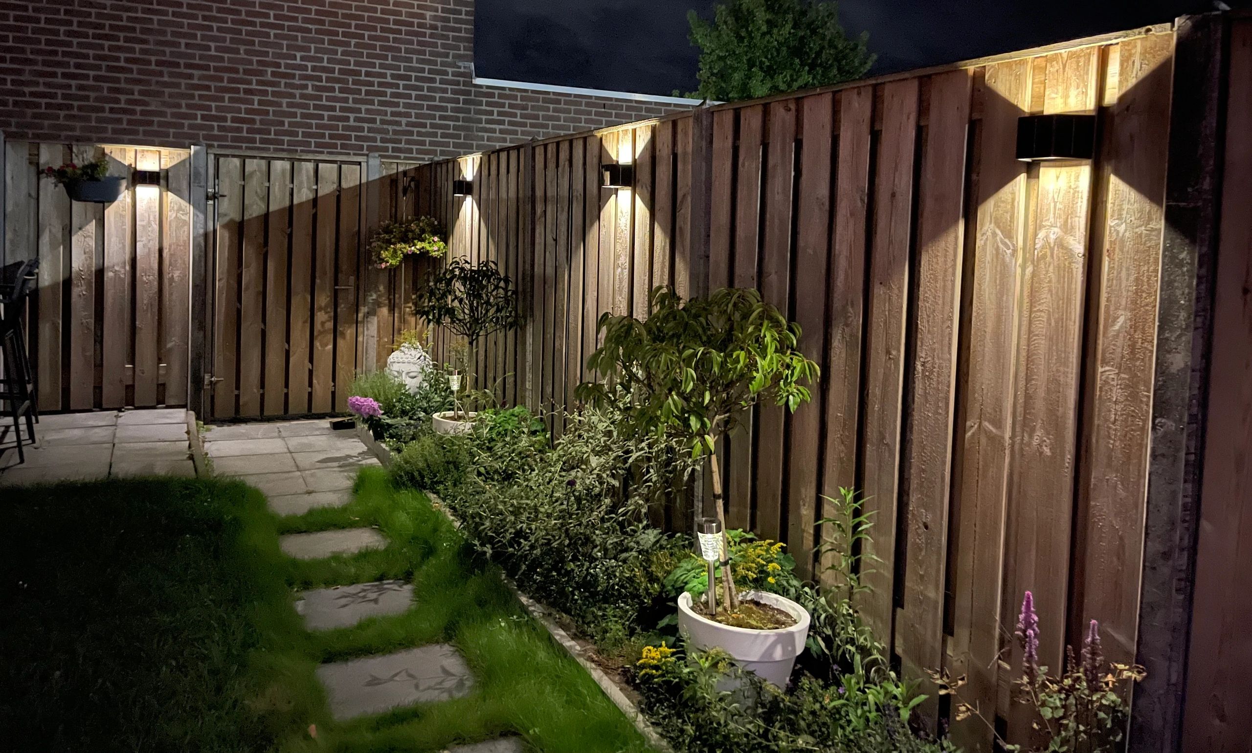 Solar wandlamp Ebbe - Voordeelset van 2 stuks