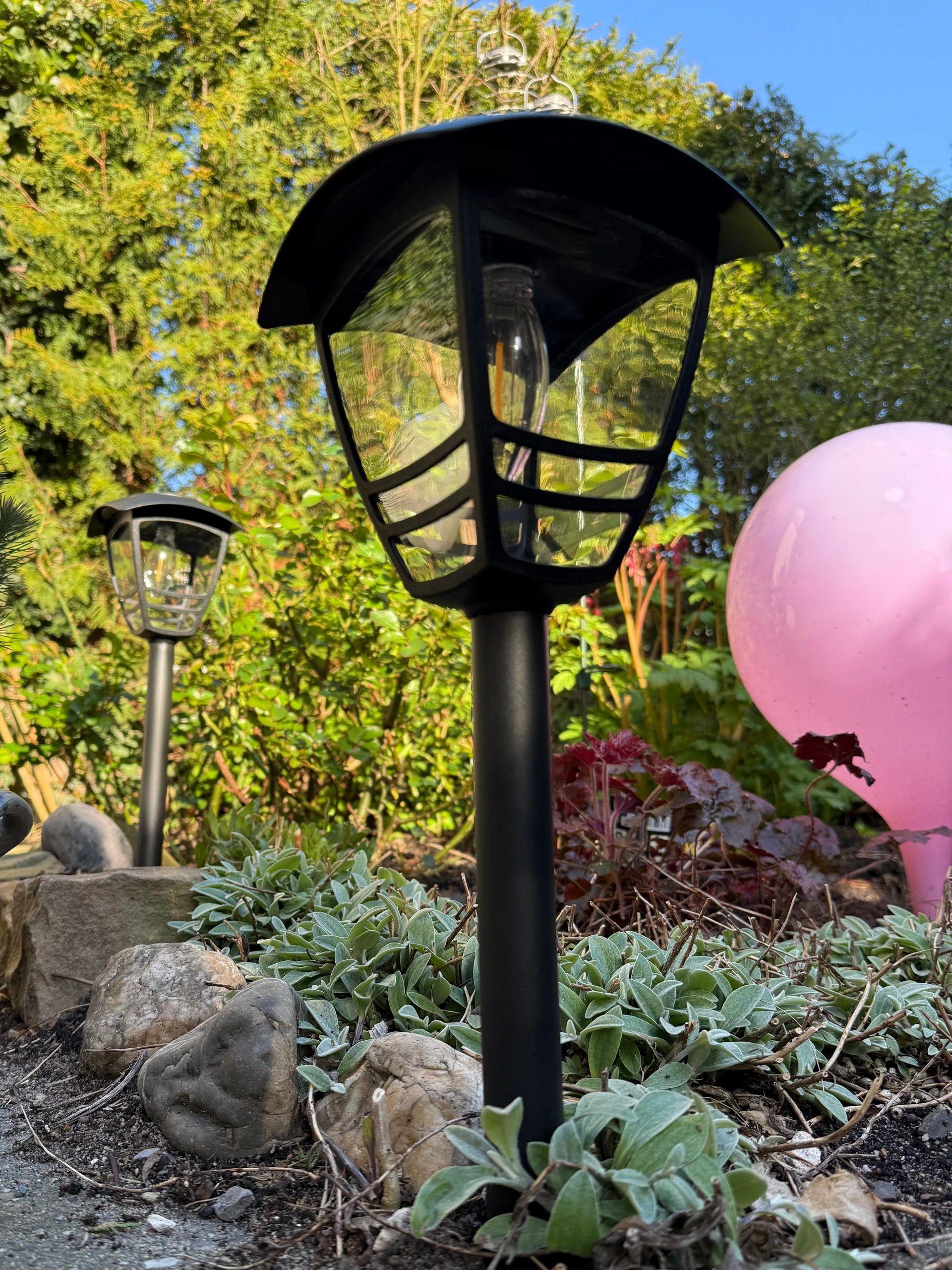 Solar priklamp Prickle met warm wit licht set van 2