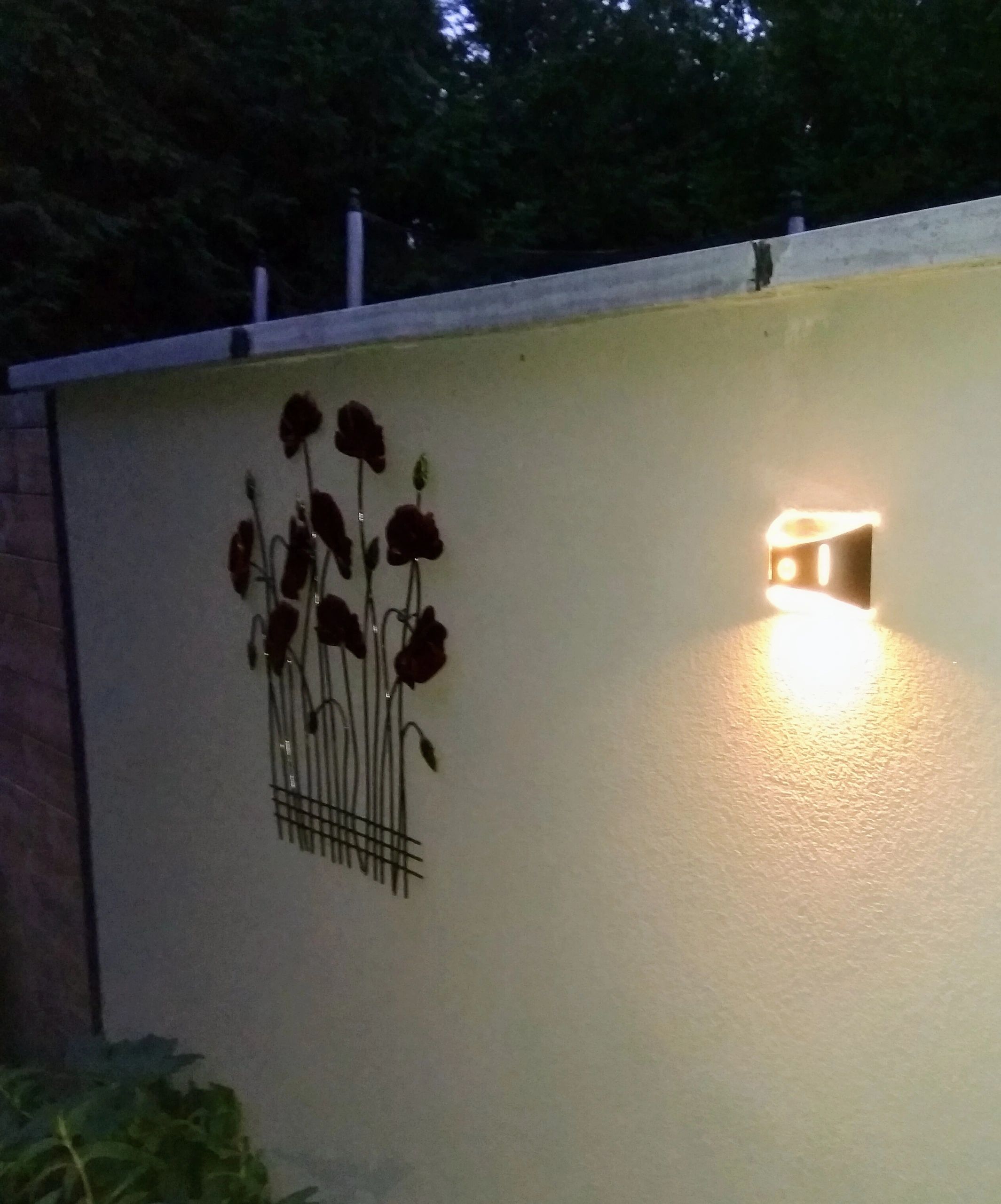 Solar RVS buitenlamp Glare met bewegingssensor - Moderne wandlamp op zonne-energie