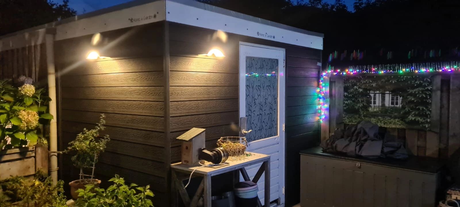 Solar wandlamp Ufo II met bewegingsmelder buitenlamp op zonne energie