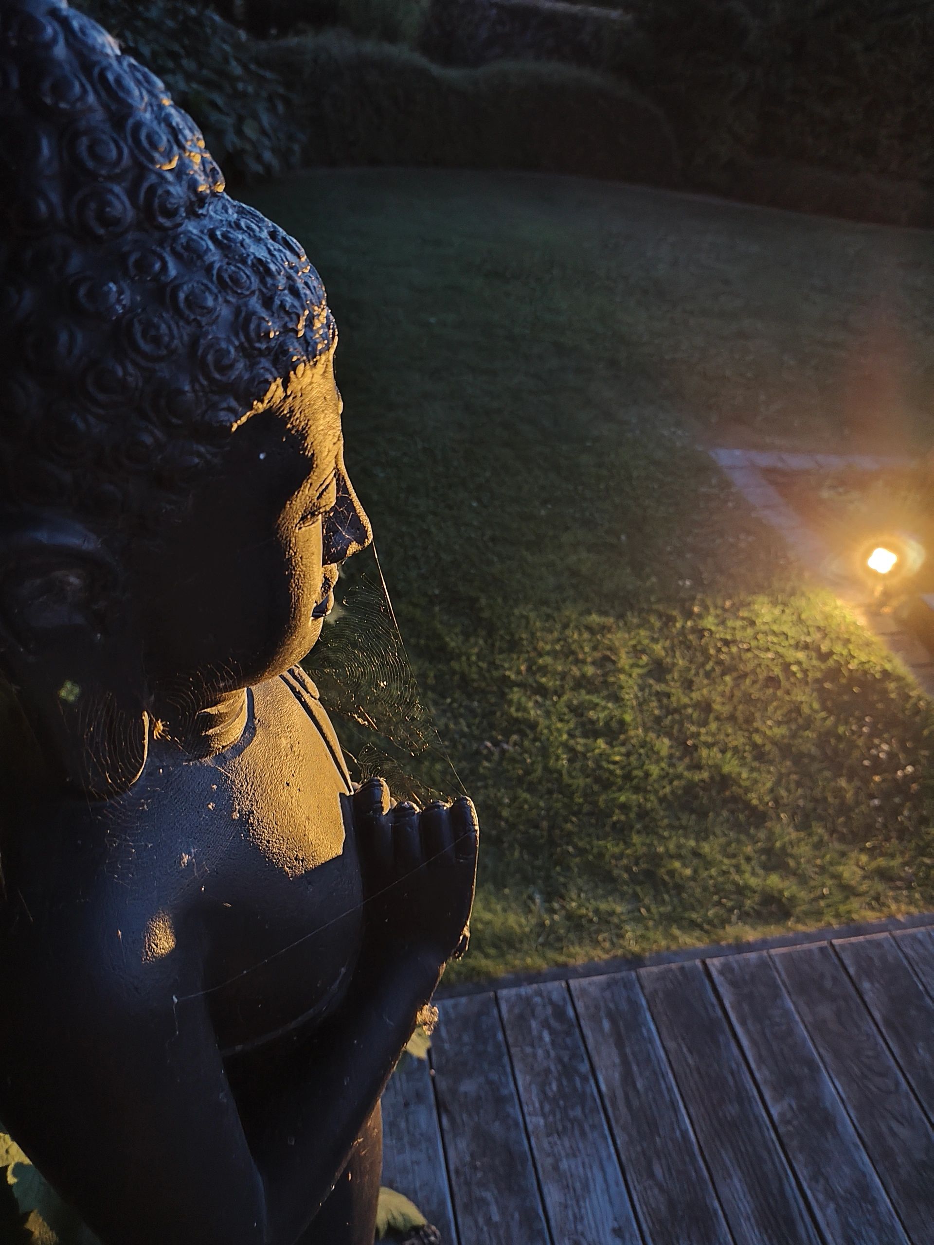 Solar spot Highlight voor wandmontage of grondspies warm wit voordeelset 3