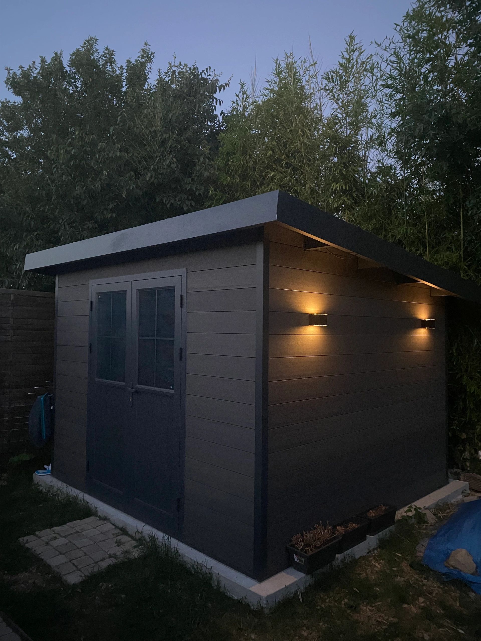 Solar LED wandlamp up downlight Emme recht