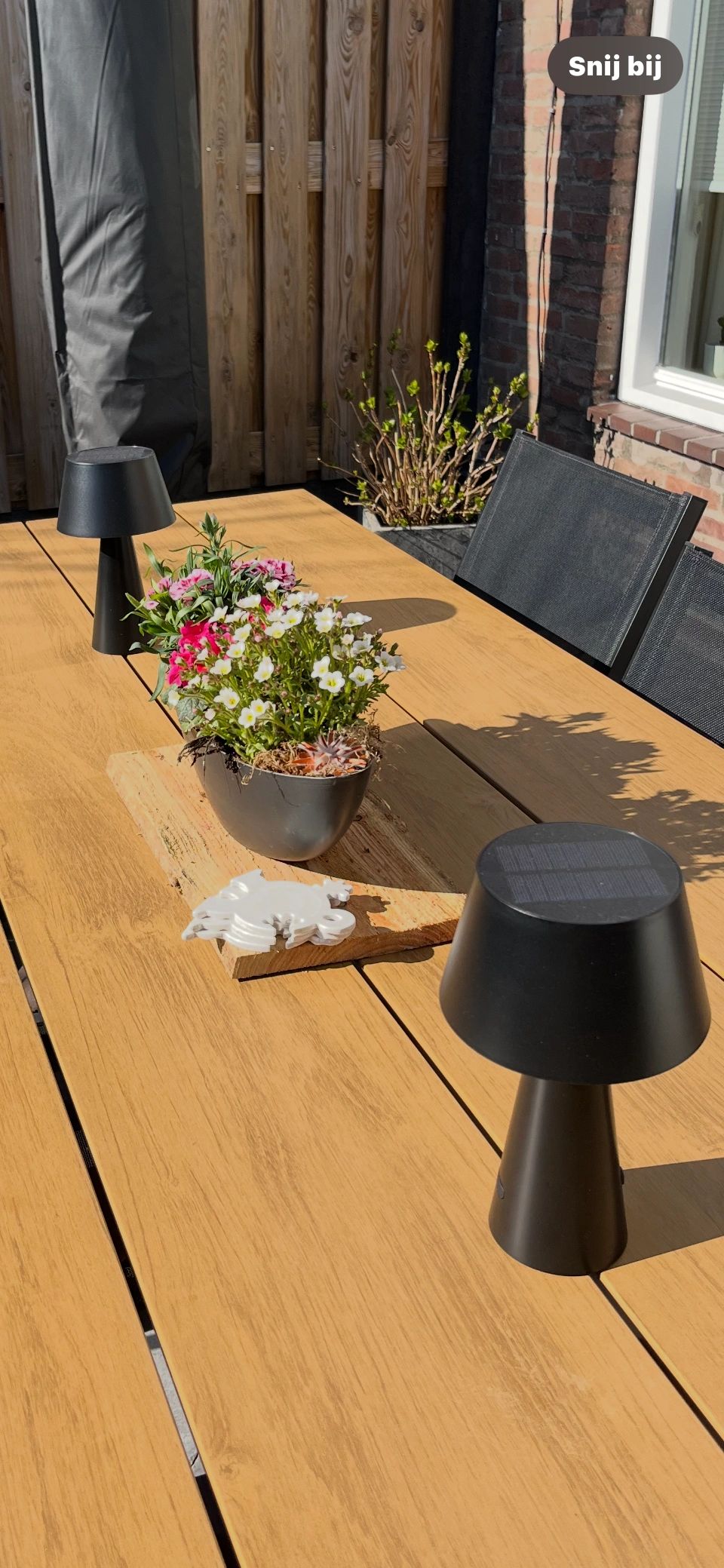 Solar tafellamp Ceres op zonne energie