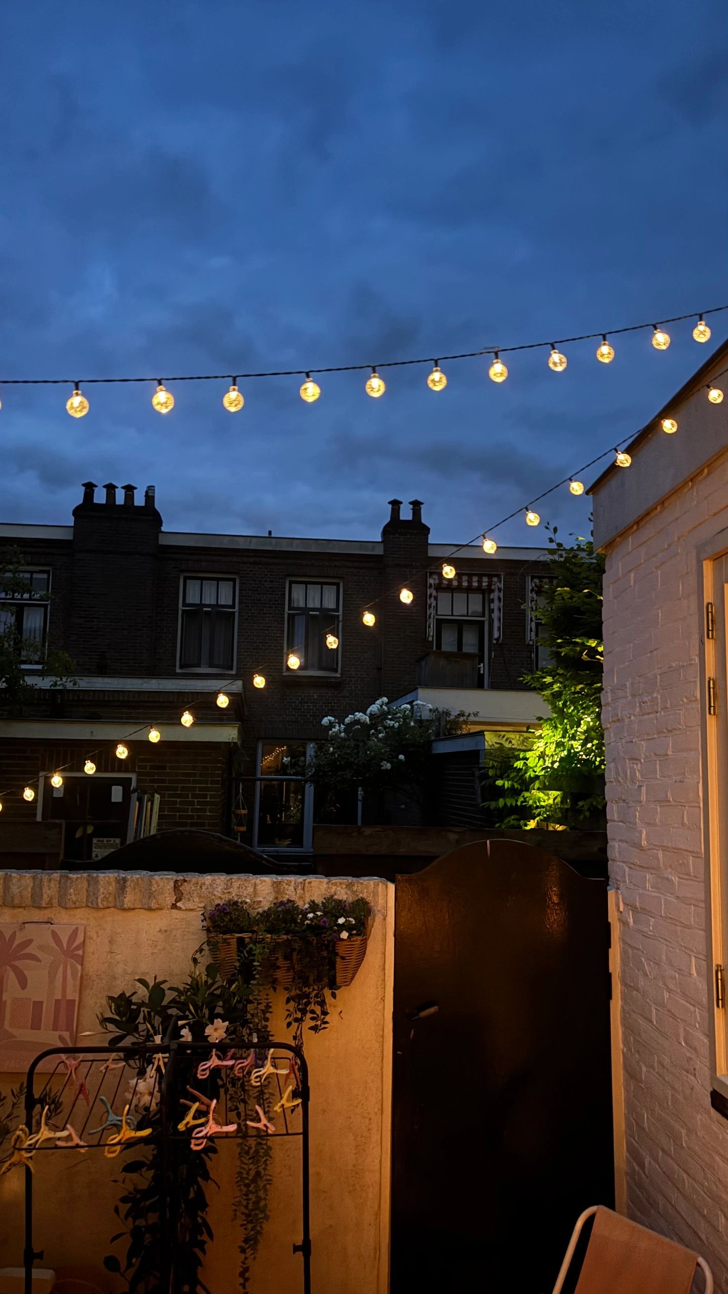 Solar lichtslinger Bubble met 50 warm witte led lampen