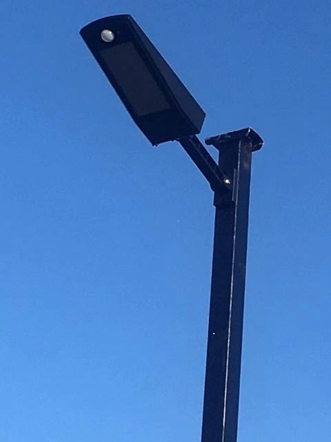 Solar wandlamp Paddle met bewegingssensor in zwart