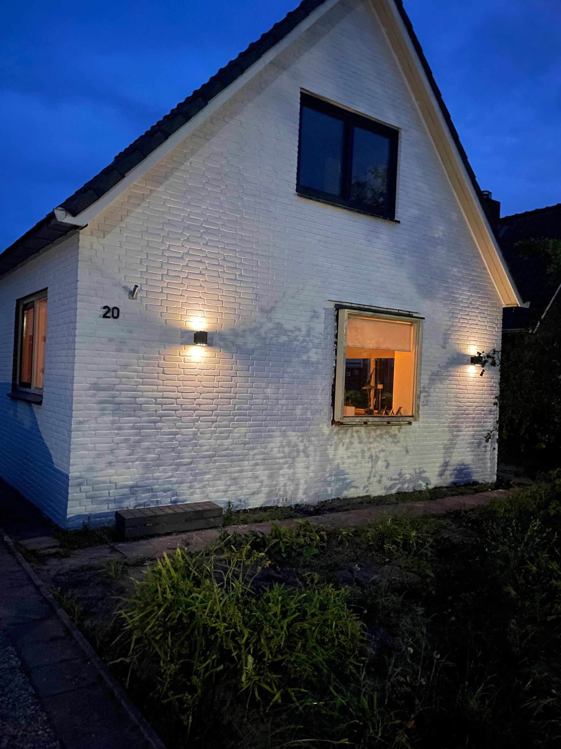 Solar LED wandlamp up downlight Sverre recht