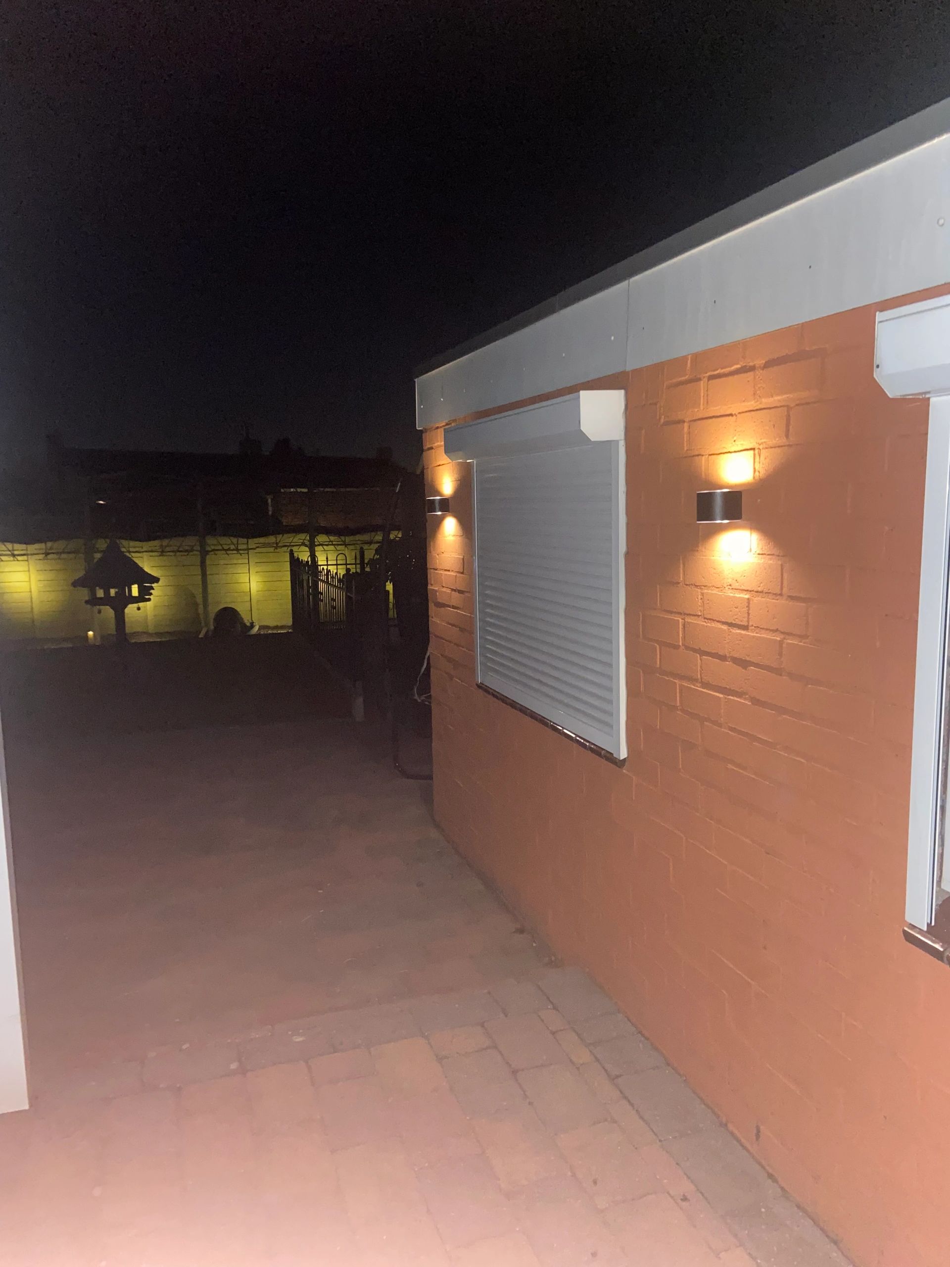 Solar LED wandlamp up downlight Emme rond - Voordeelset van 2 stuks