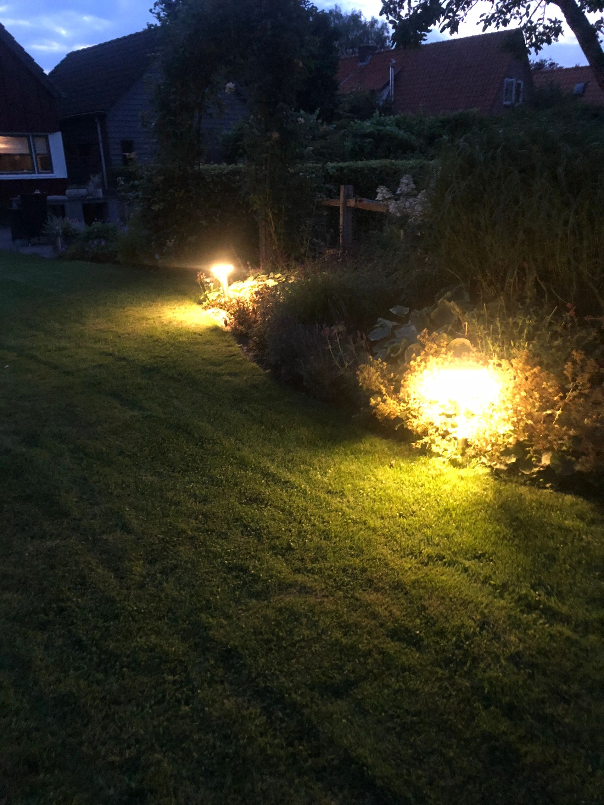 Solar staande lamp Brienz II RVS Buitenlamp op zonne energie met bewegingsensor