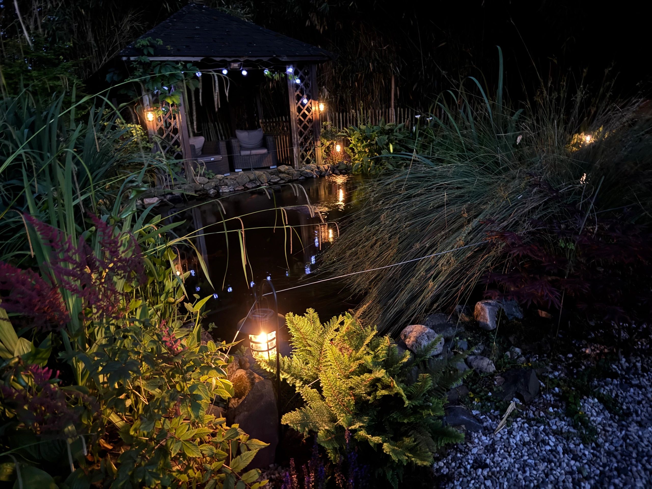 3 stuks Zwarte solarlamp Sting - hanglamp, priklamp en tafellamp-in 1
