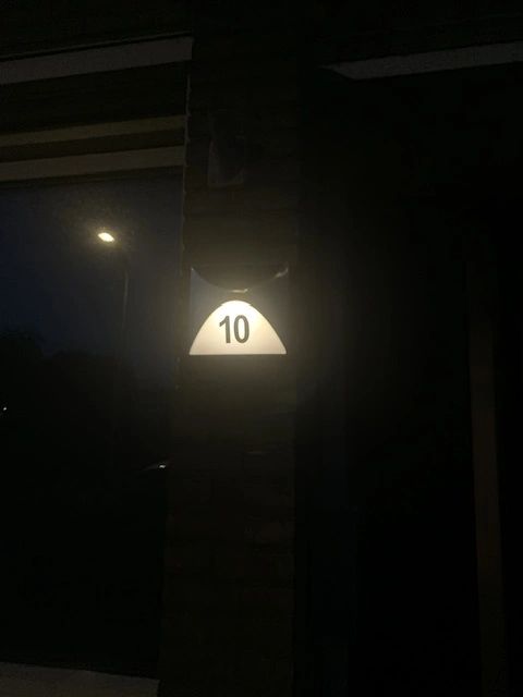 Solar Huisnummer Tau op zonne energie inclusief nummers