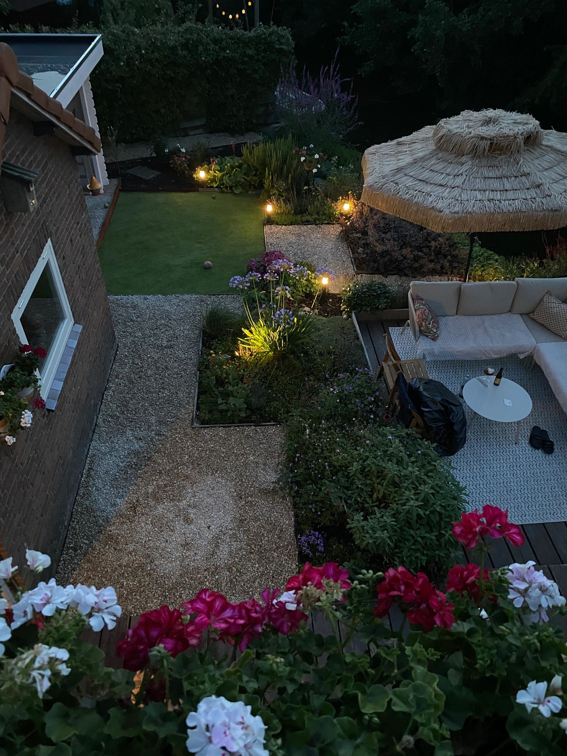Solar spot Highlight voor wandmontage of grondspies warm wit voordeelset 4