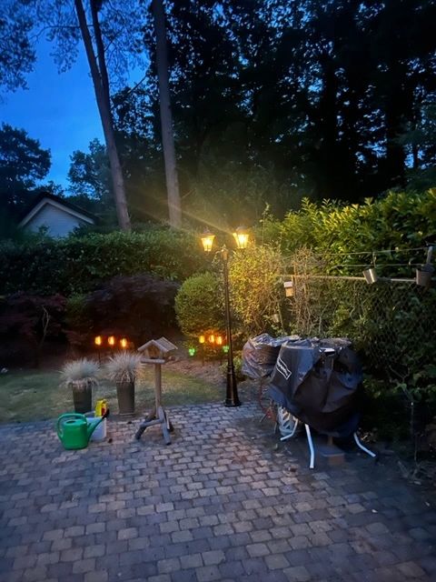 Solar lantaarn 2-lichts Sheffield hoog op zonne energie