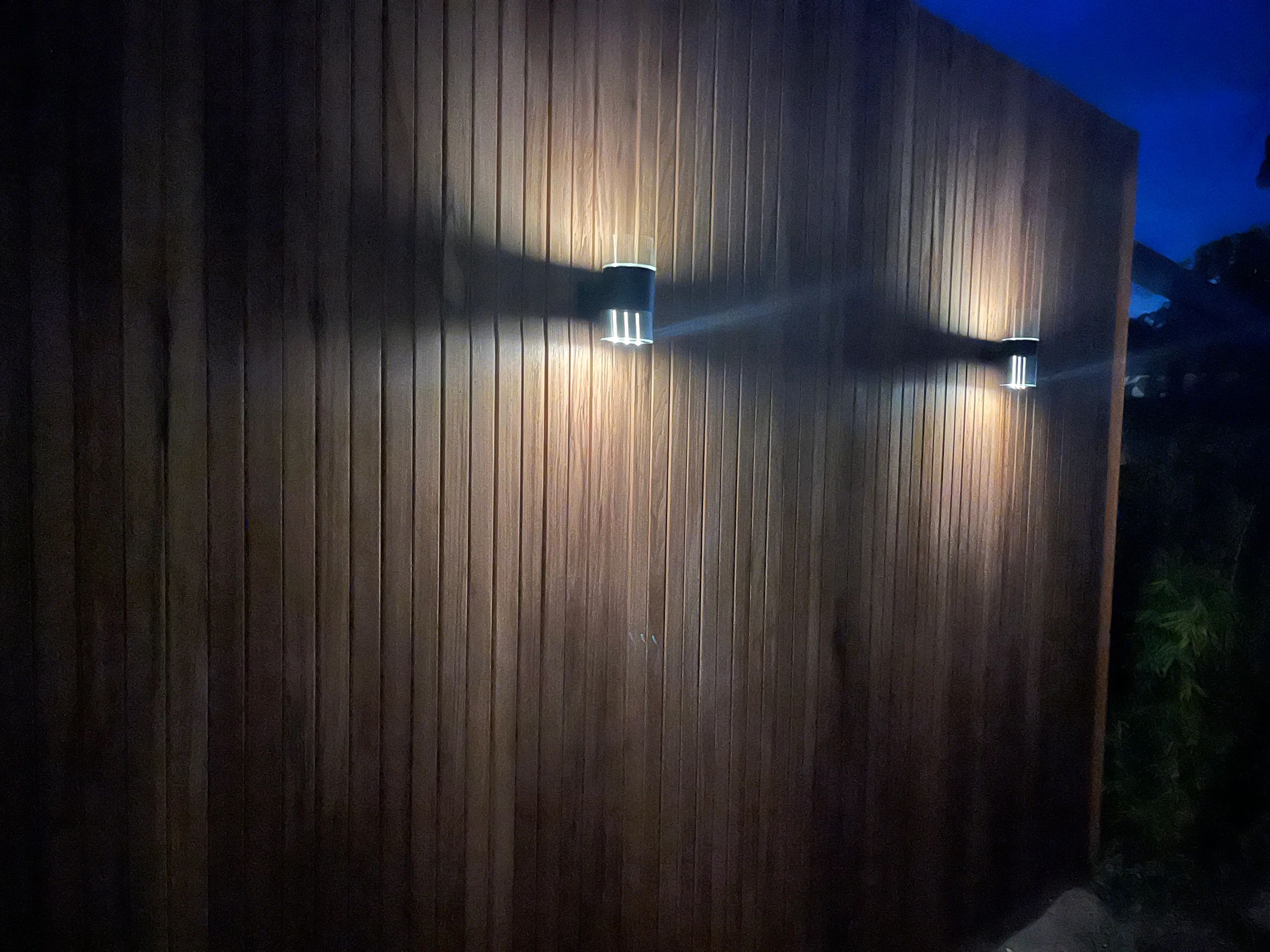 Solar LED wandlamp up downlight Sverre rond - Voordeelset van 2 stuks