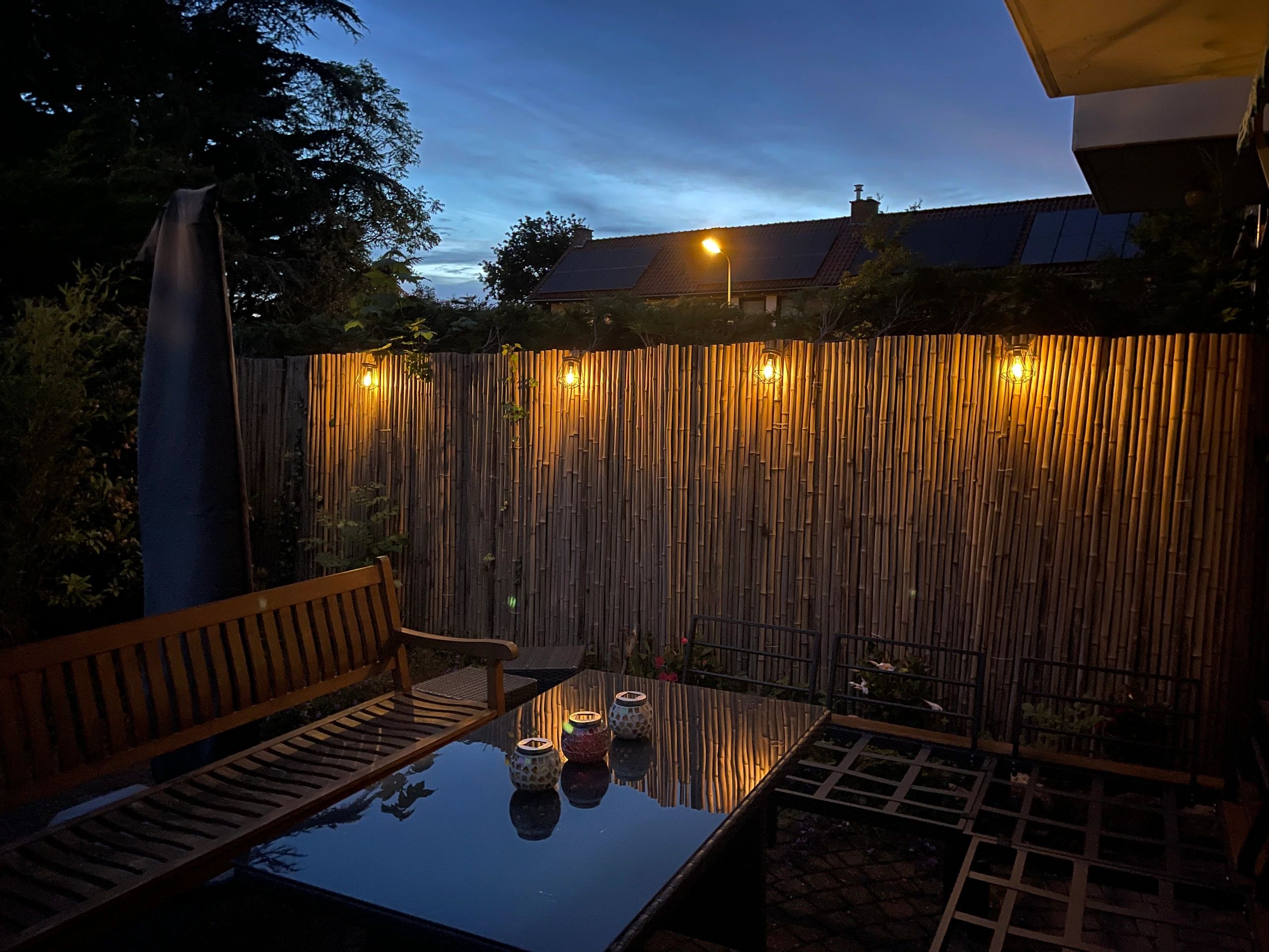 3 stuks Solar LED lamp Vogue zwarte buitenlamp op zonne energie