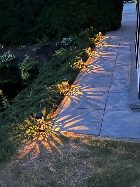 Solar priklamp Bogey met warm wit licht set van 2