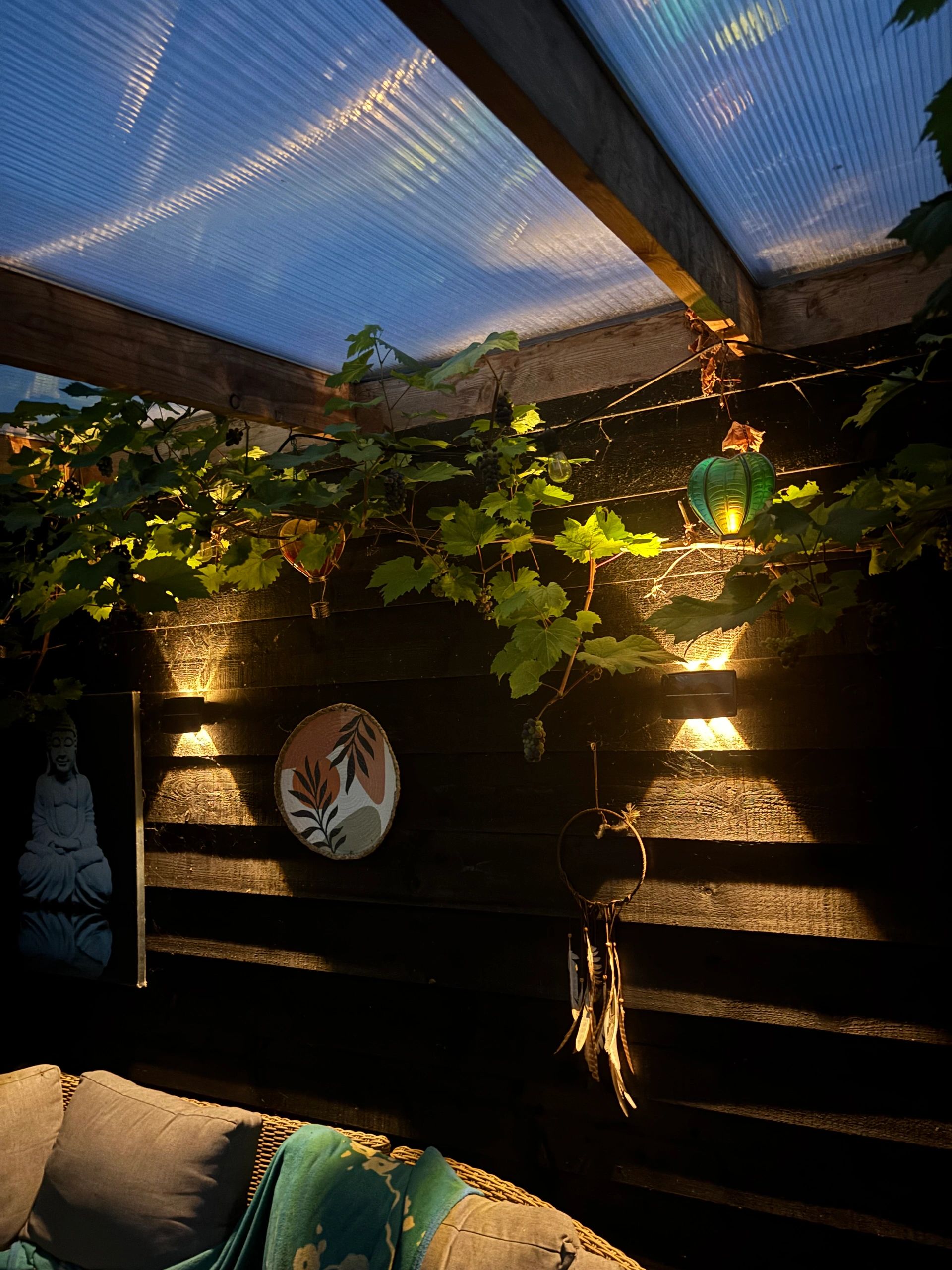 Solar up down wandlamp Njord met warm wit licht - Voordeelset van 2