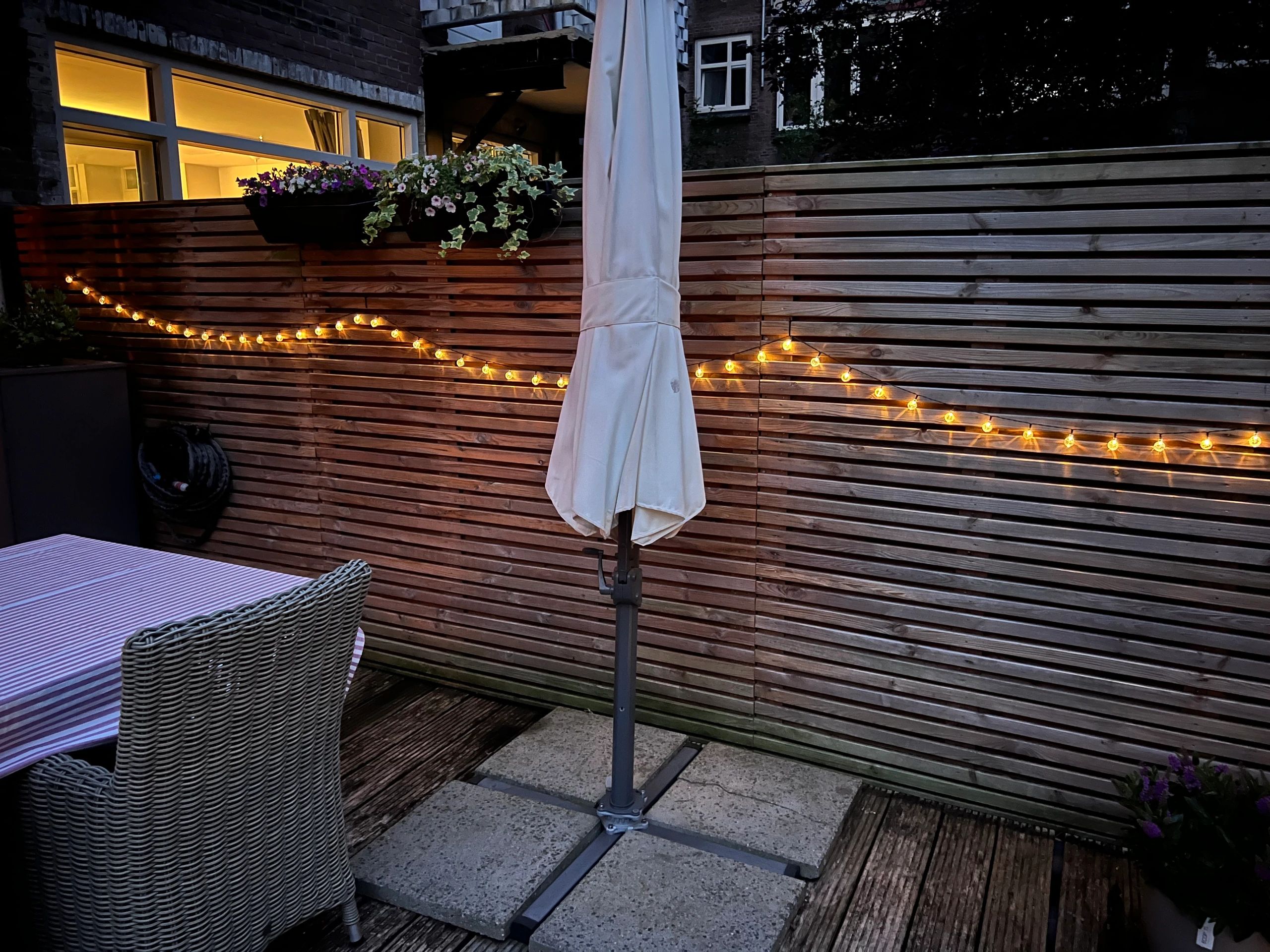 Solar lichtslinger Bubble met 50 warm witte led lampen