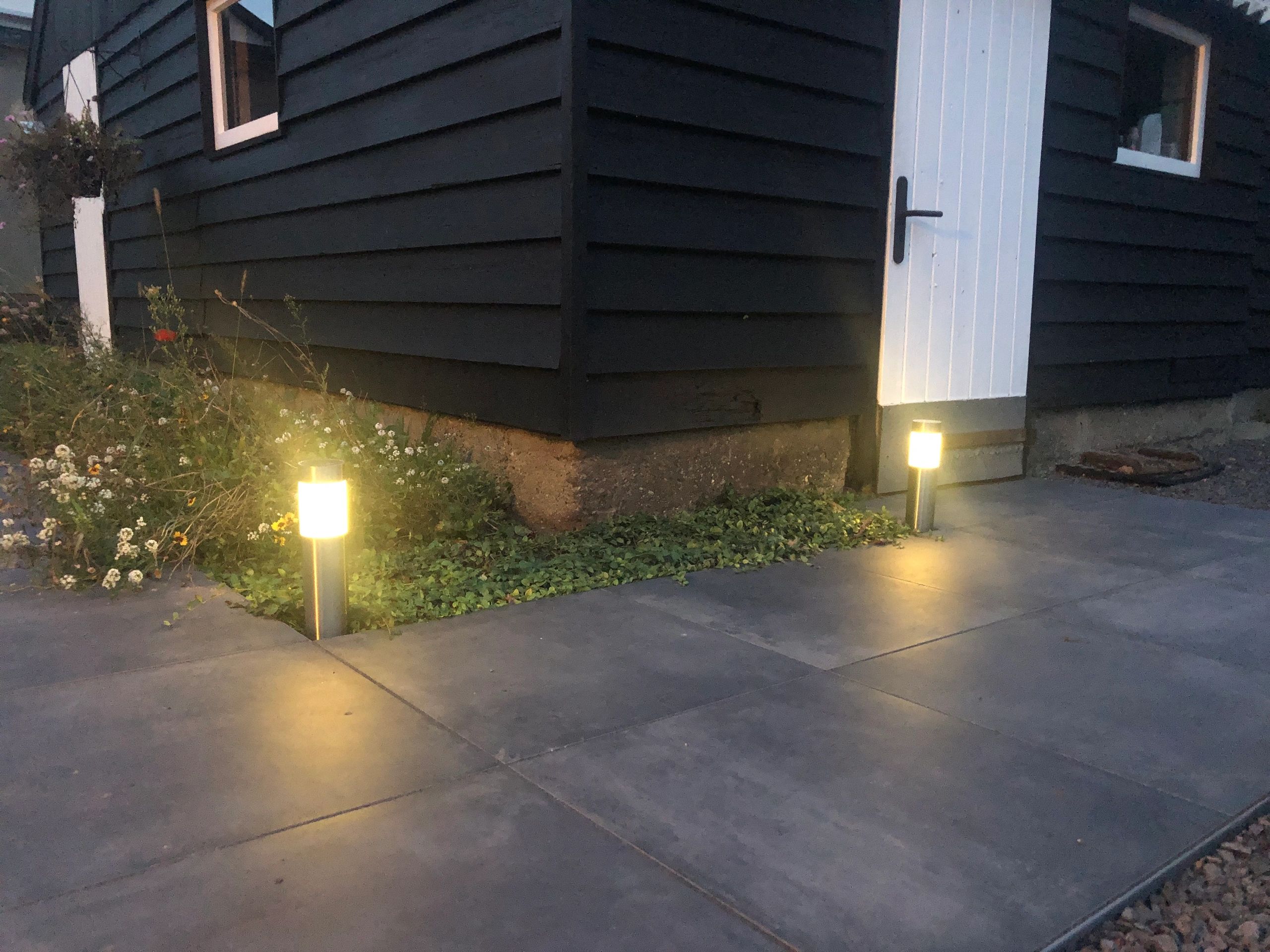 Solar priklamp Lucifer RVS padverlichting op zonne-energie (4 stuks)