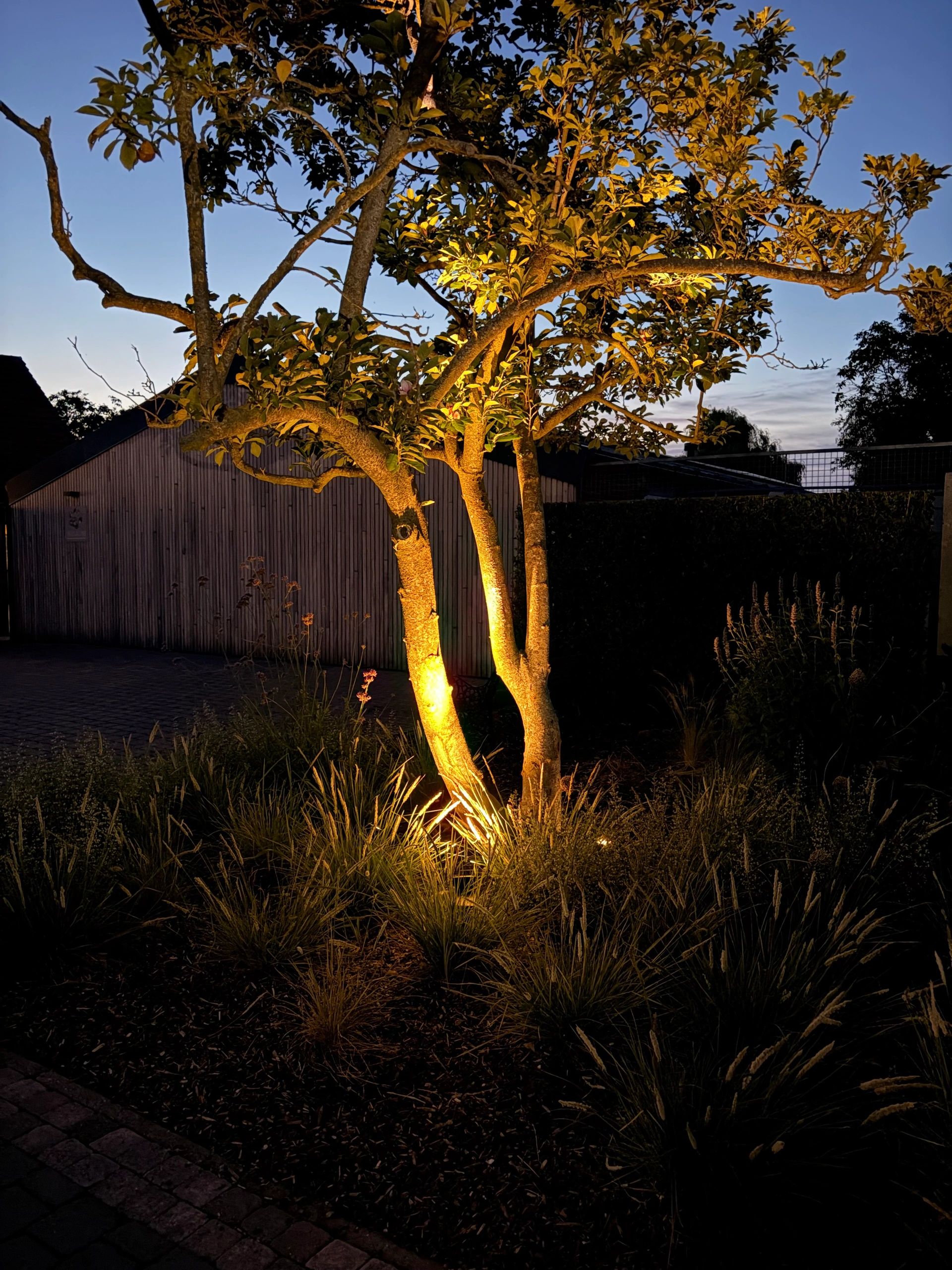 Solar wandspot Highlight voor wandmontage of grondspies - buitenlamp op zonne energie warm wit