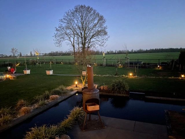 Solar priklamp Birdie zwart met warm wit licht