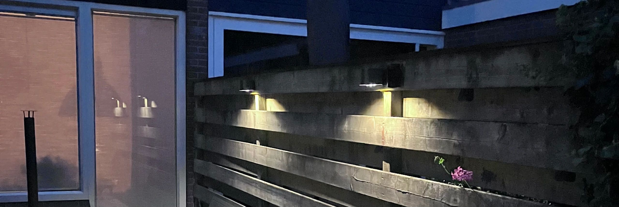 Solar LED wandlamp op zonne energie Sven rond