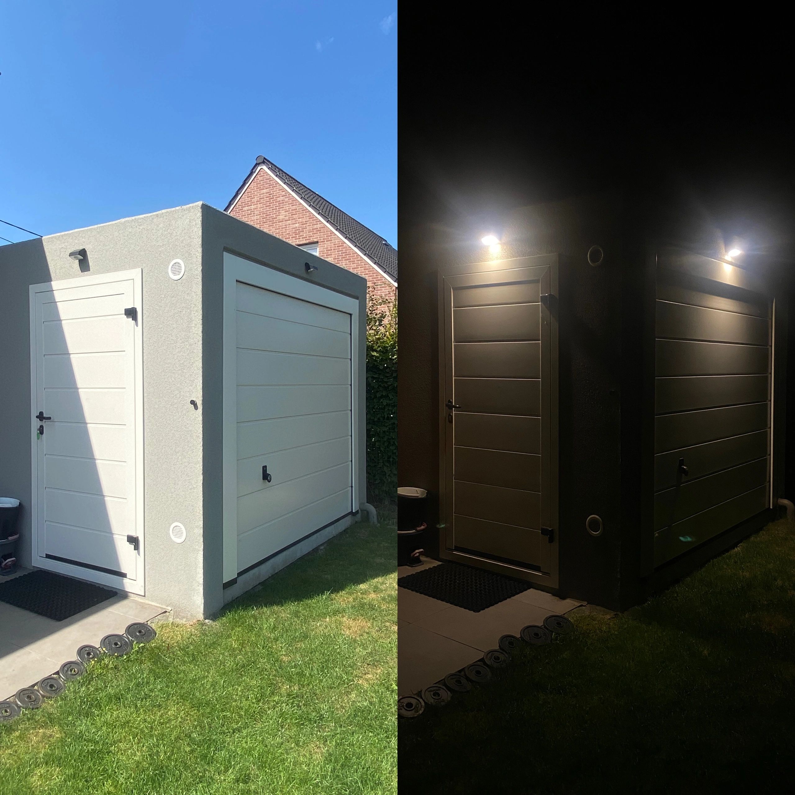 Solar Wandlamp Beam met schemer- en bewegingssensor op zonne-energie set van 2 stuks