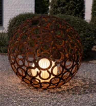 Solar bol lamp (30 cm) met afstandsbediening - Set van 3