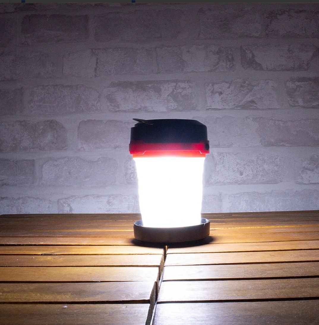 Solar camping lamp Explorer opvouwbaar met 2 lichtstanden op zonne-energie