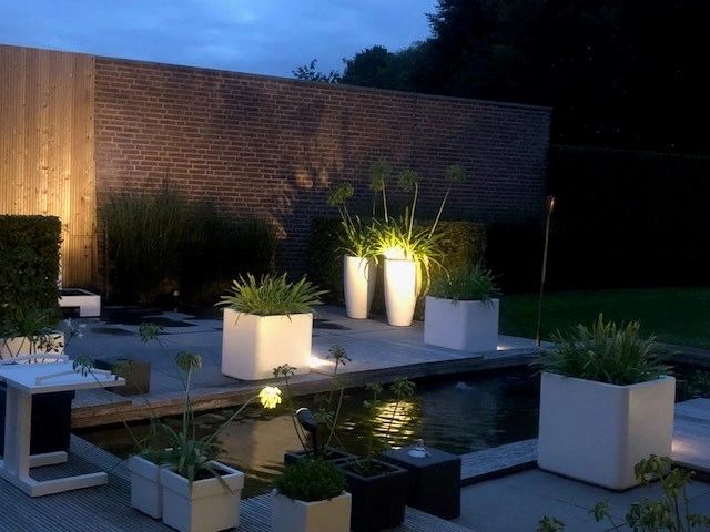 Solar spot Accent met grondspies warm wit