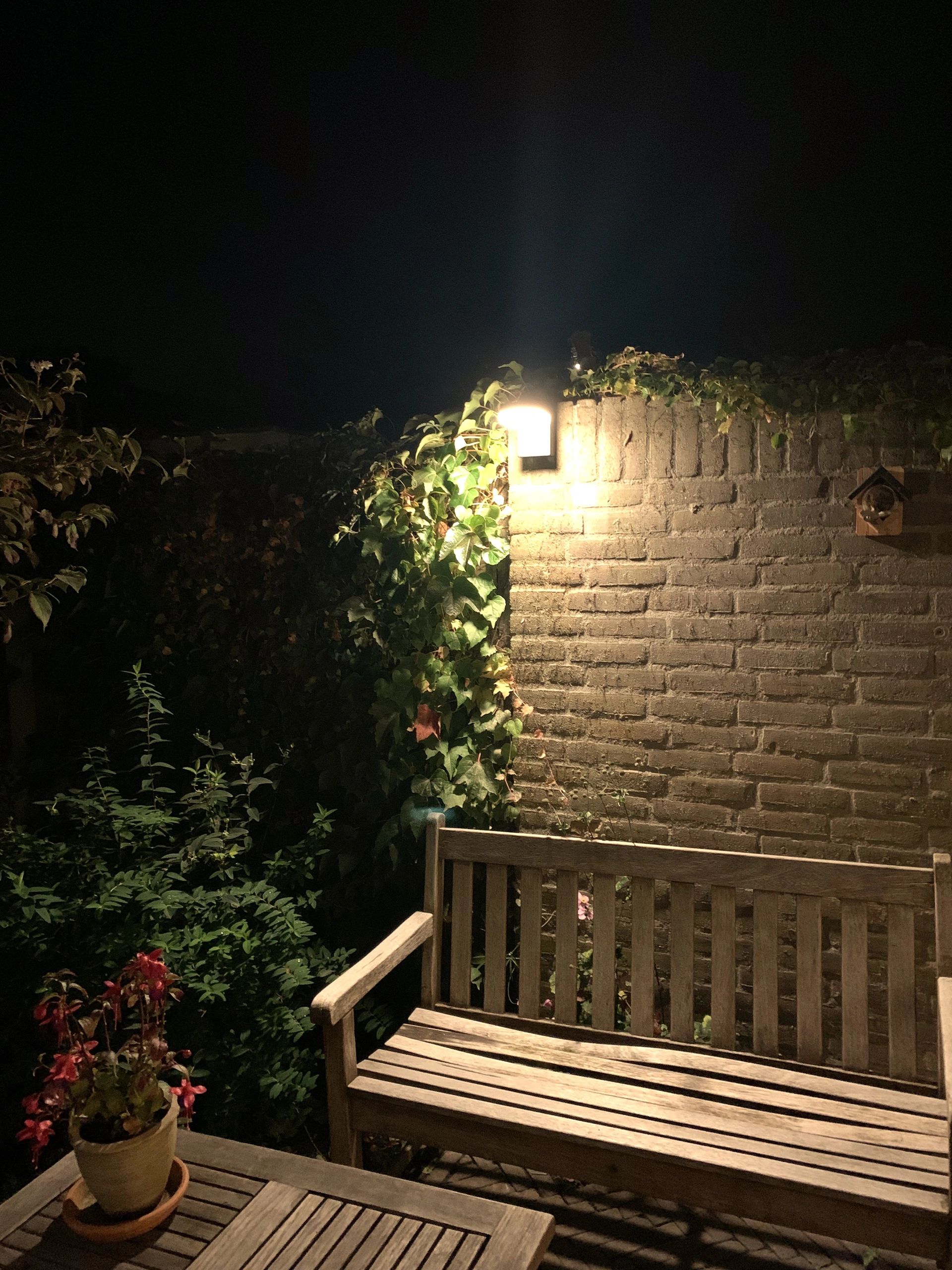 Solar wandlamp Oslo warm wit licht met bewegingssensor