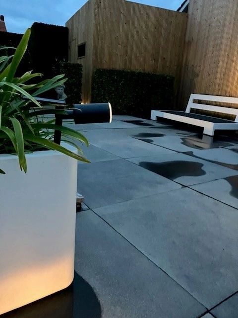 Solar spot Accent met grondspies warm wit