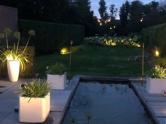 Solar spot Accent met grondspies warm wit