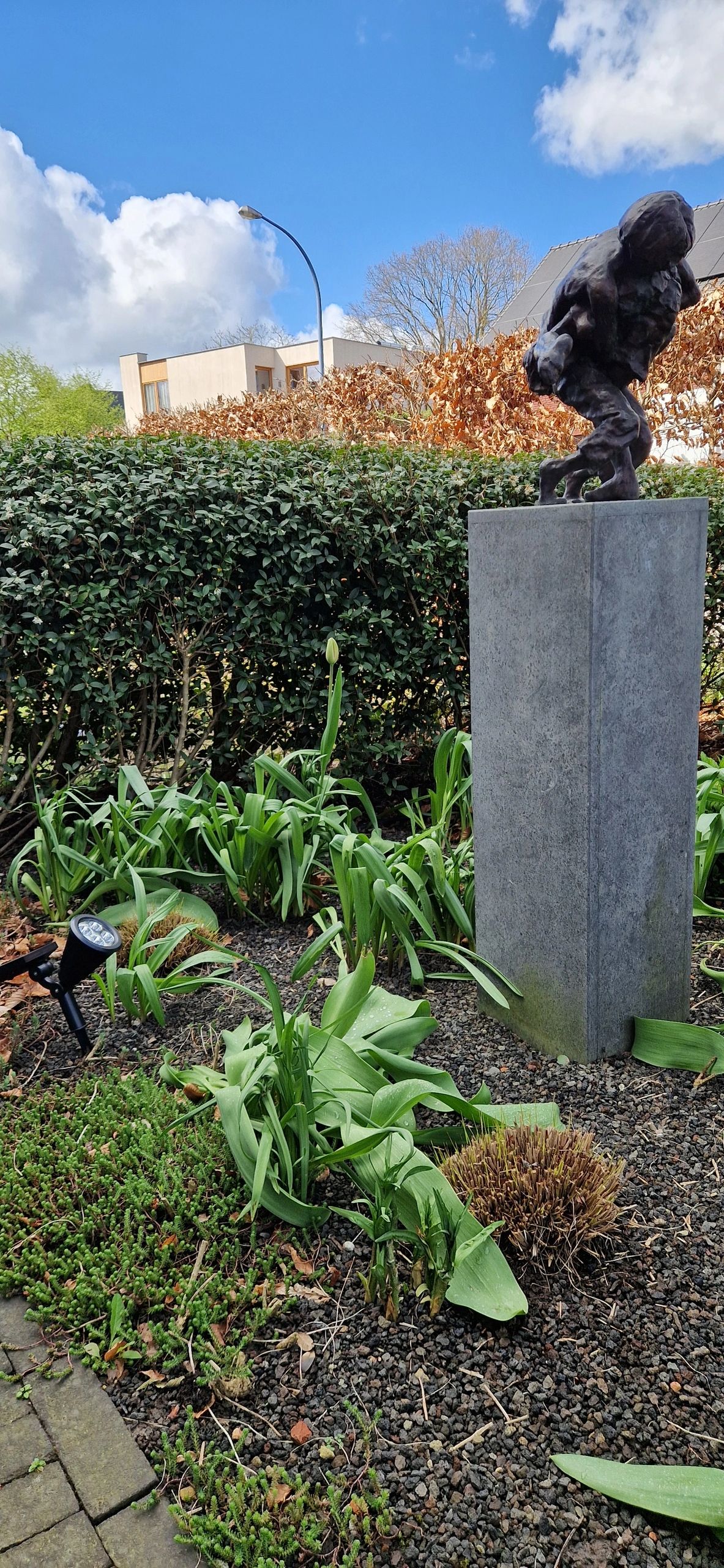 Solar spot Highlight voor wandmontage of grondspies warm wit voordeelset 3